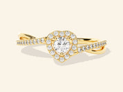 Twisted Heart Promise Ring