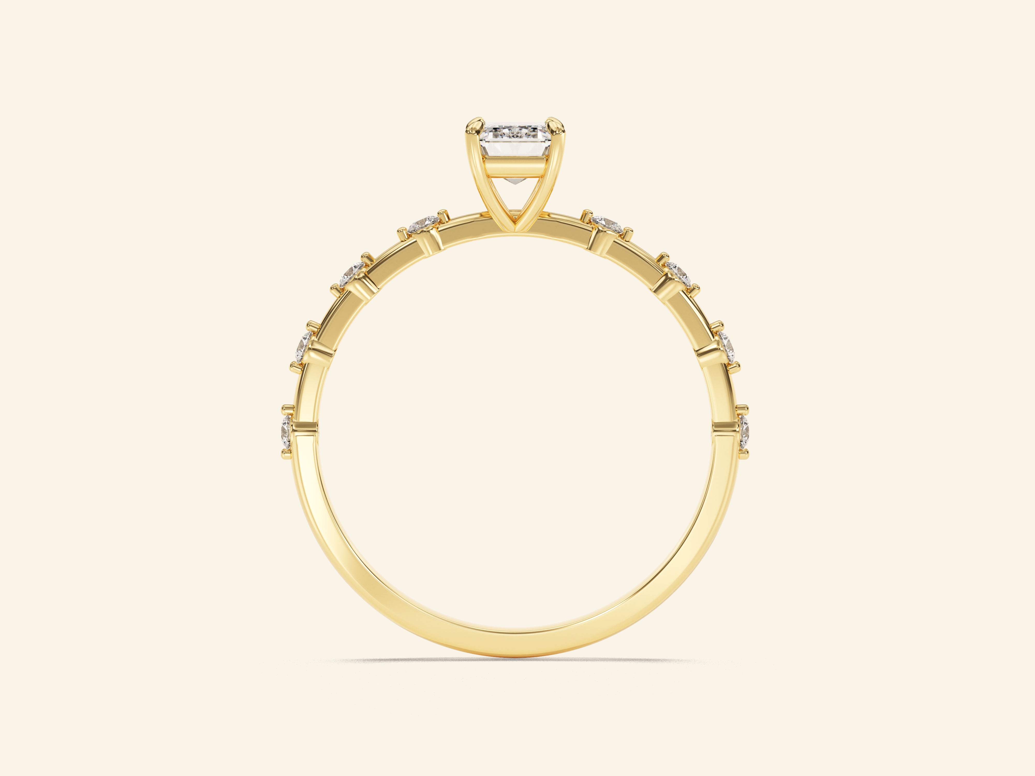 Emerald Cut Promise Ring