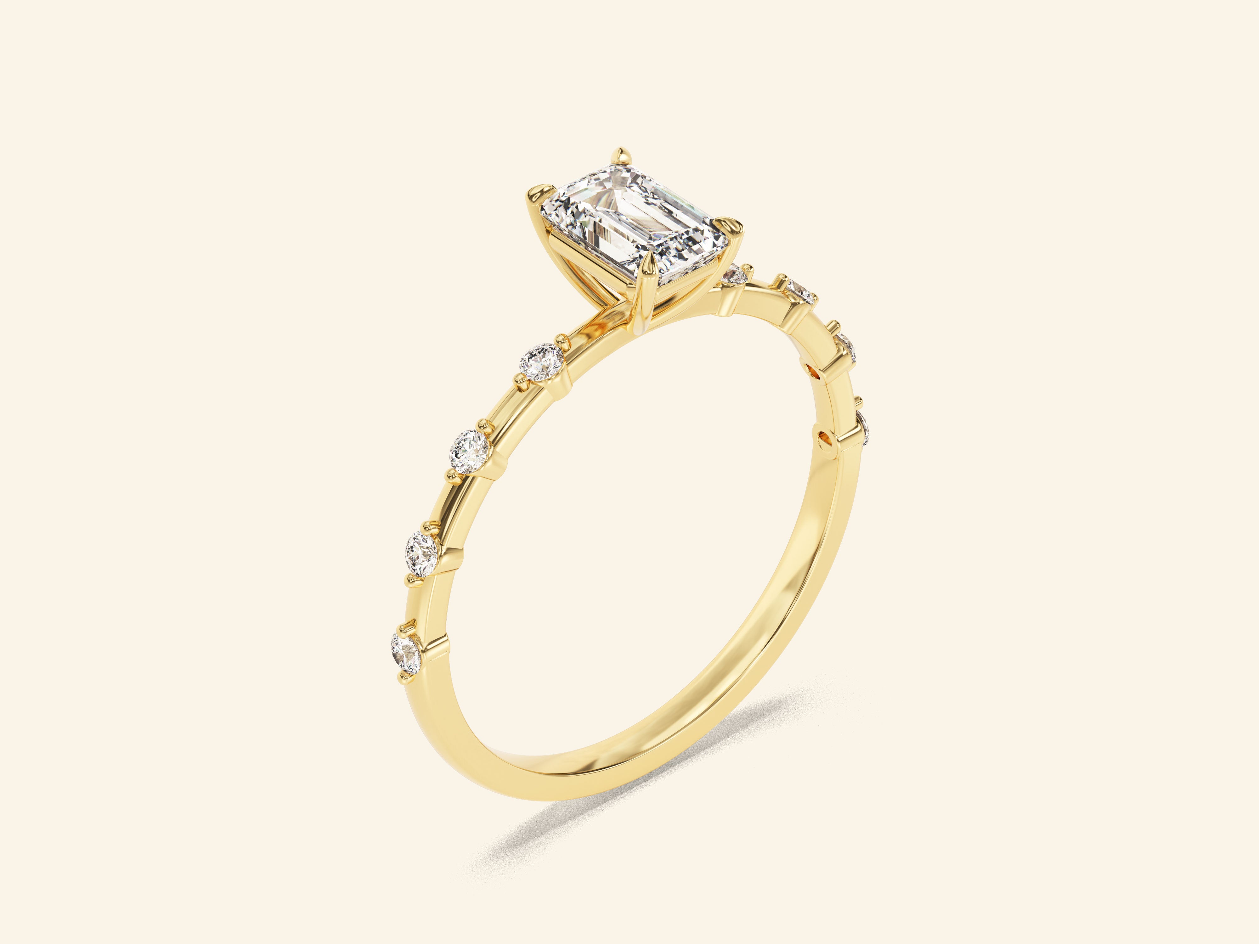 Emerald Cut Promise Ring