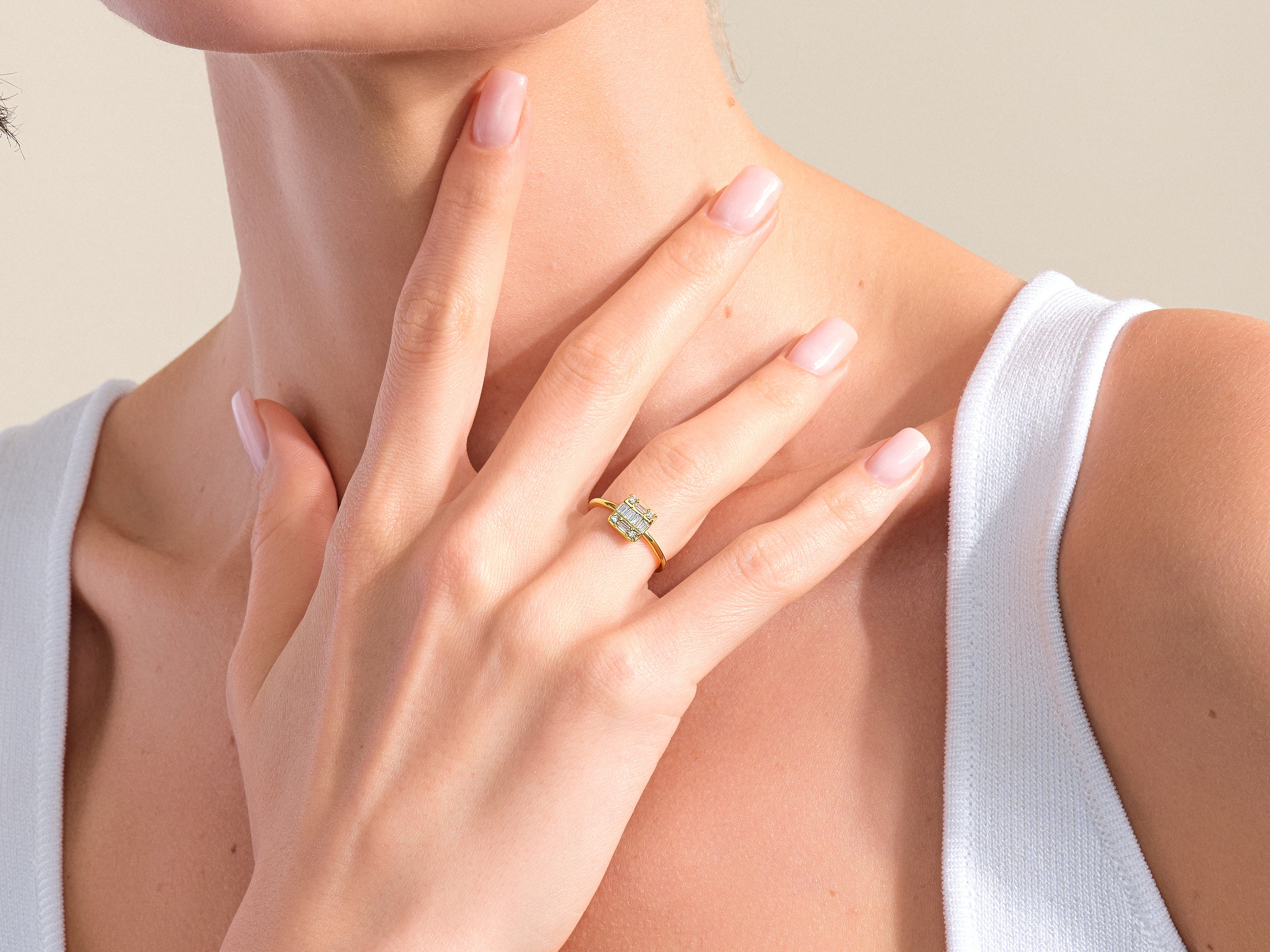 Baguette Promise Ring