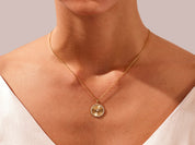 Evil Eye Round Necklace