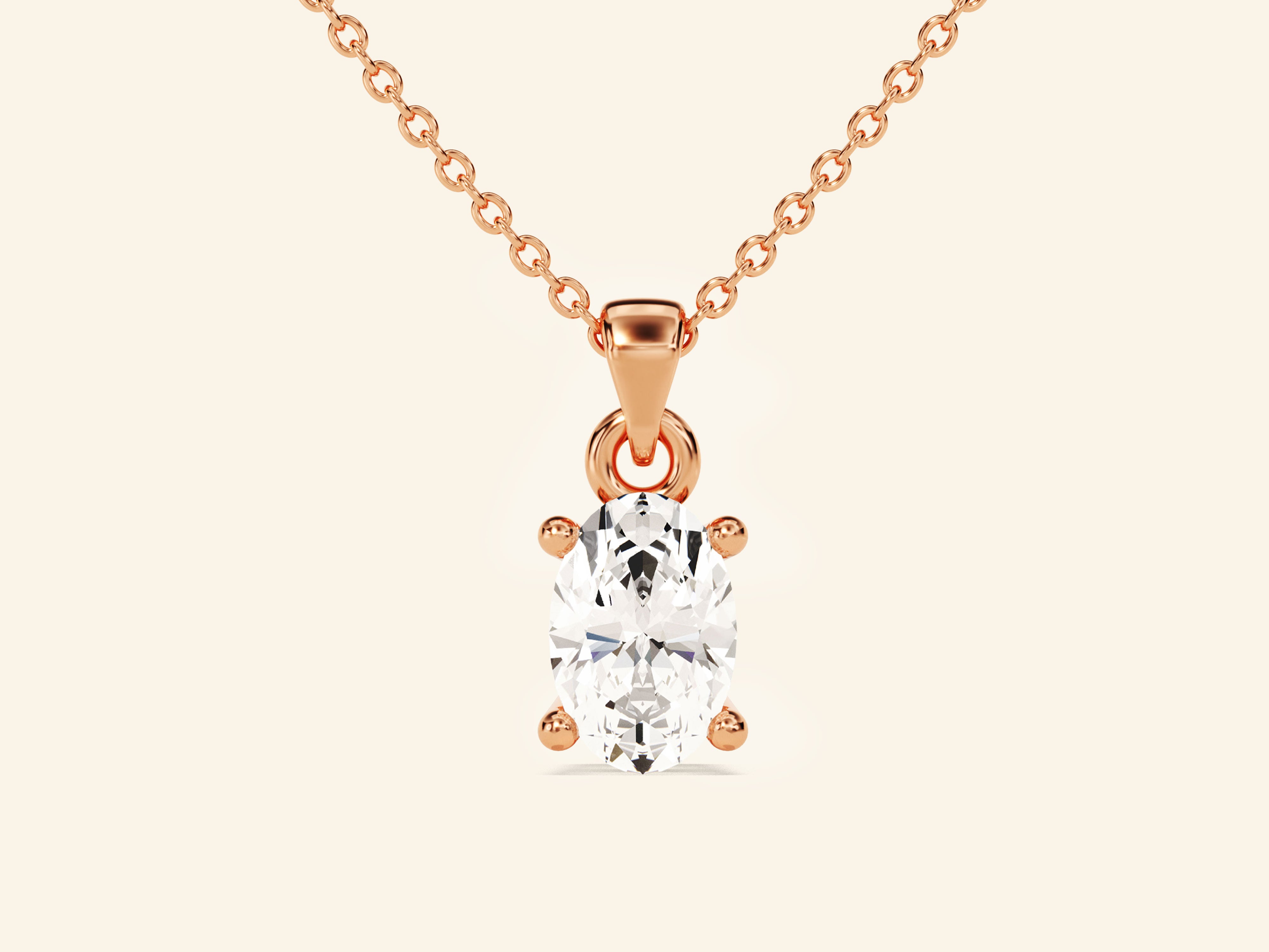 Oval Cut Necklace