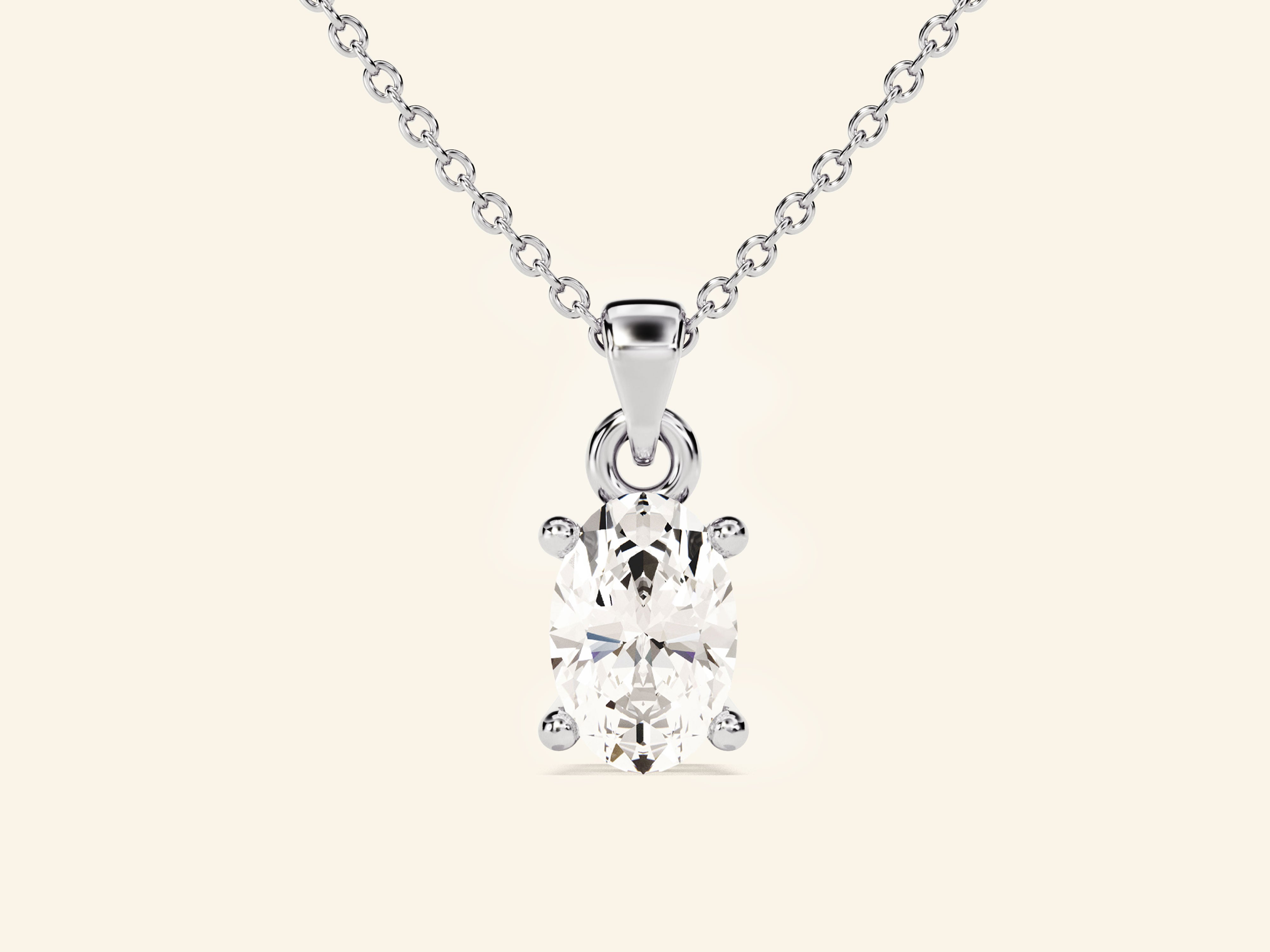 Oval Cut Necklace