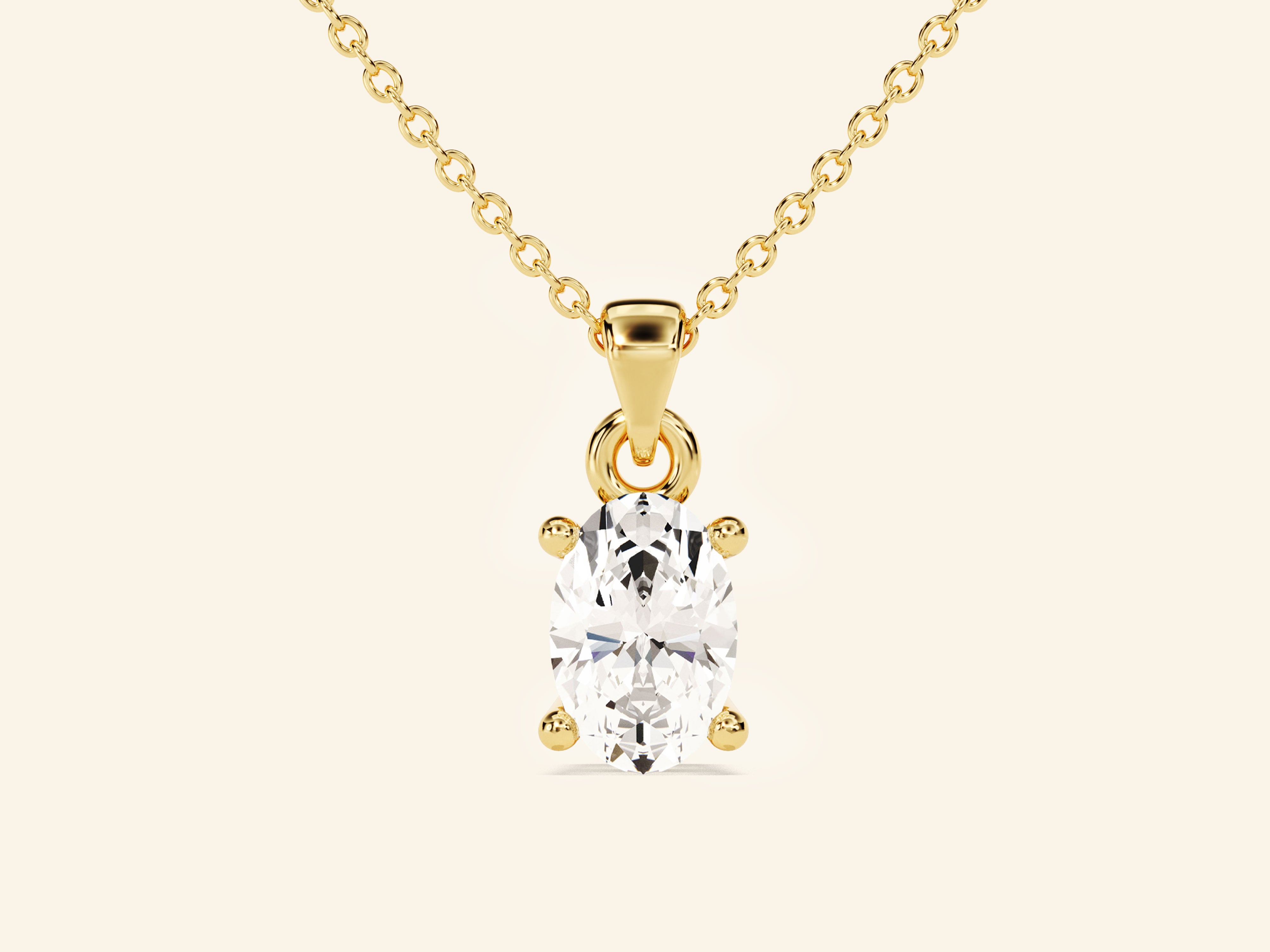 Oval Cut Necklace