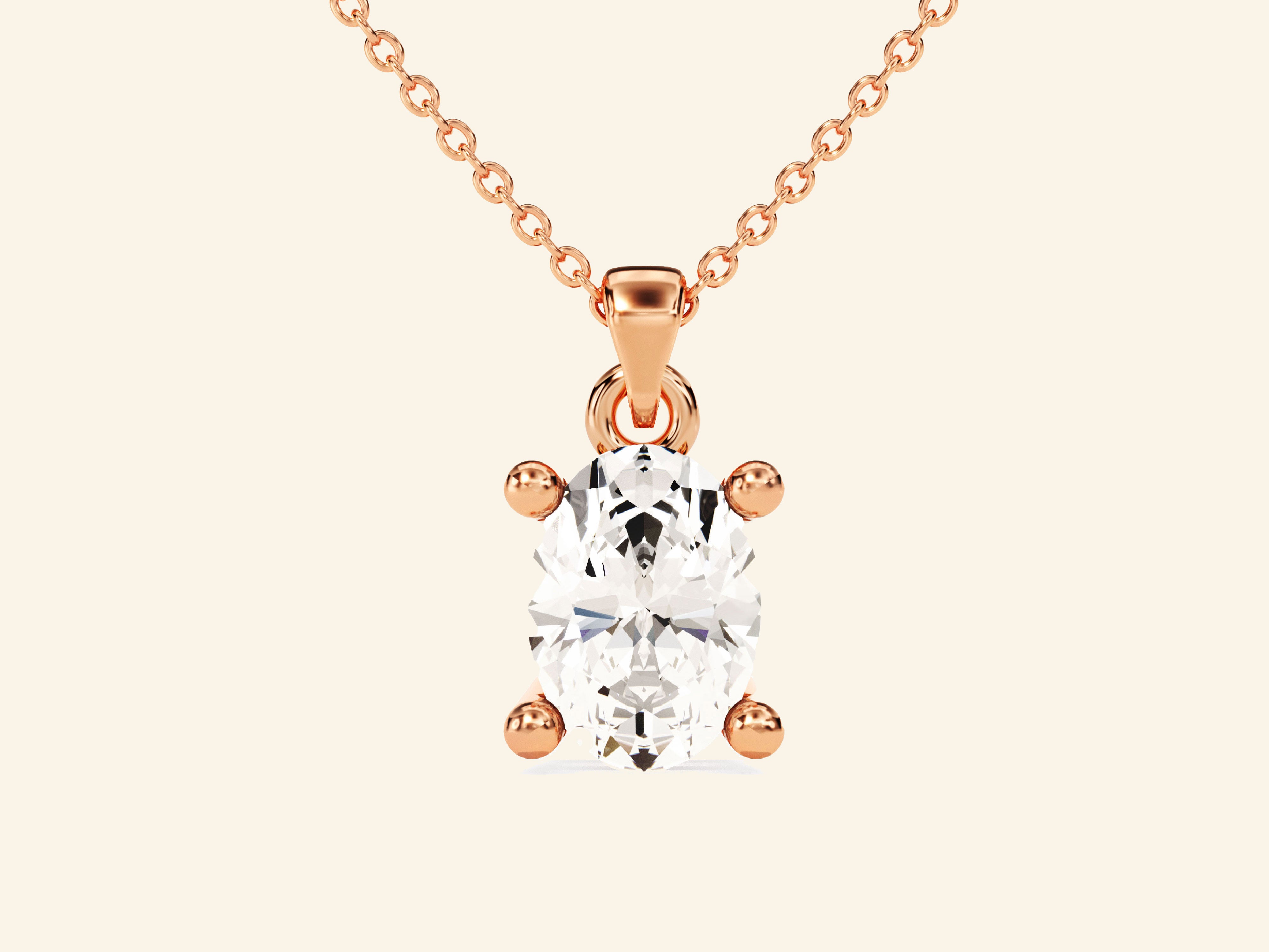 Oval Cut Necklace