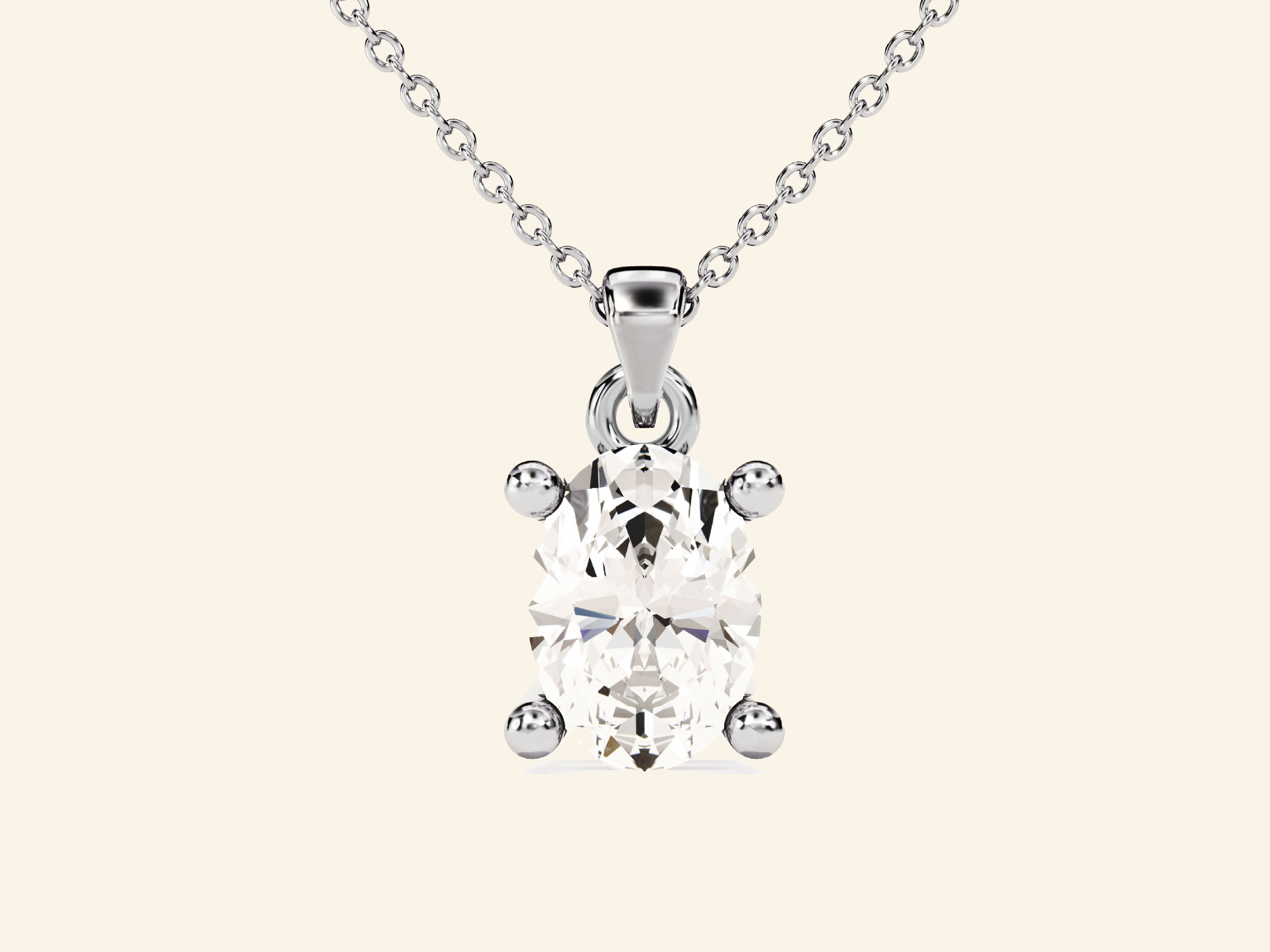 Oval Cut Necklace