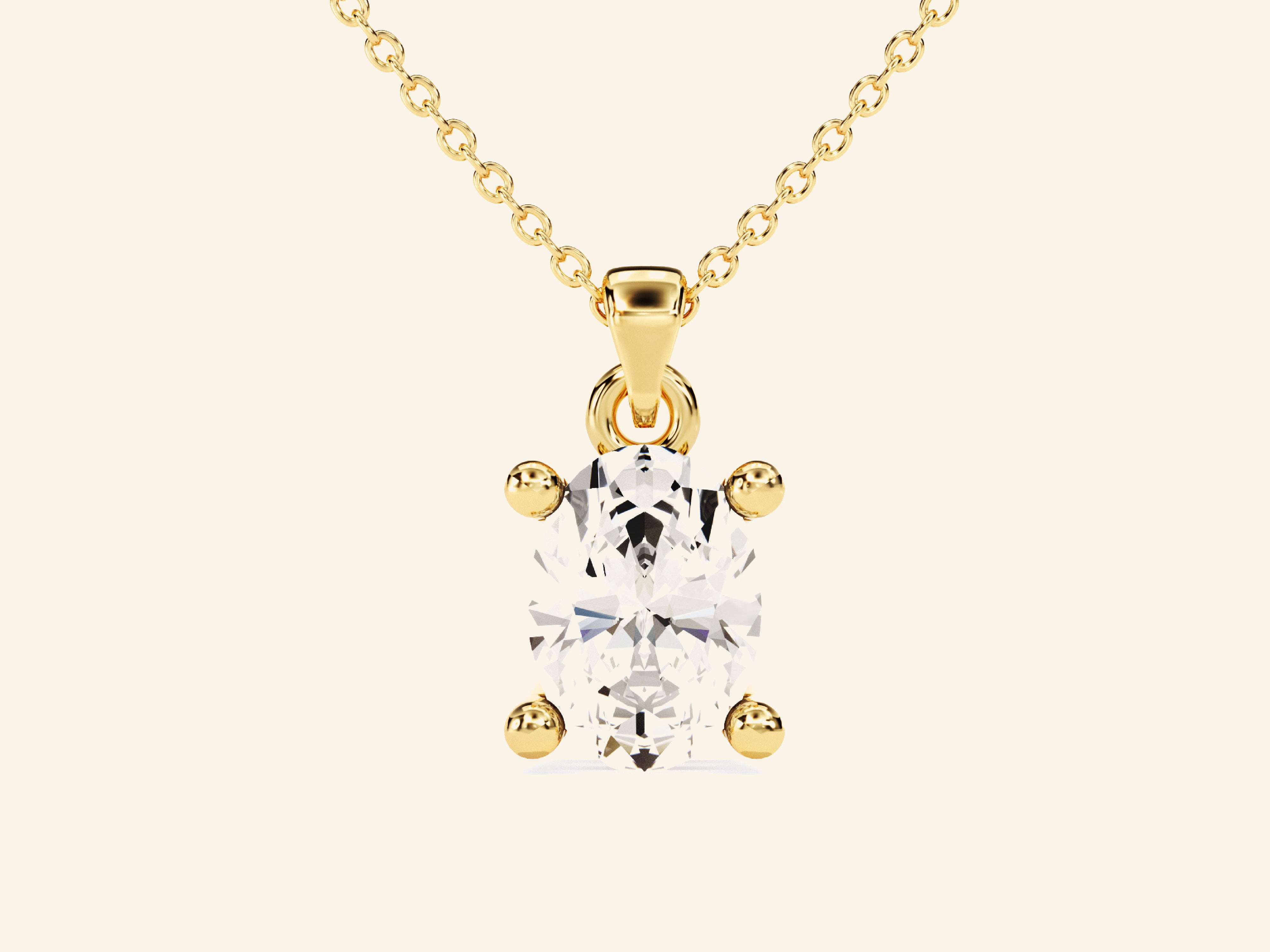 Oval Cut Necklace