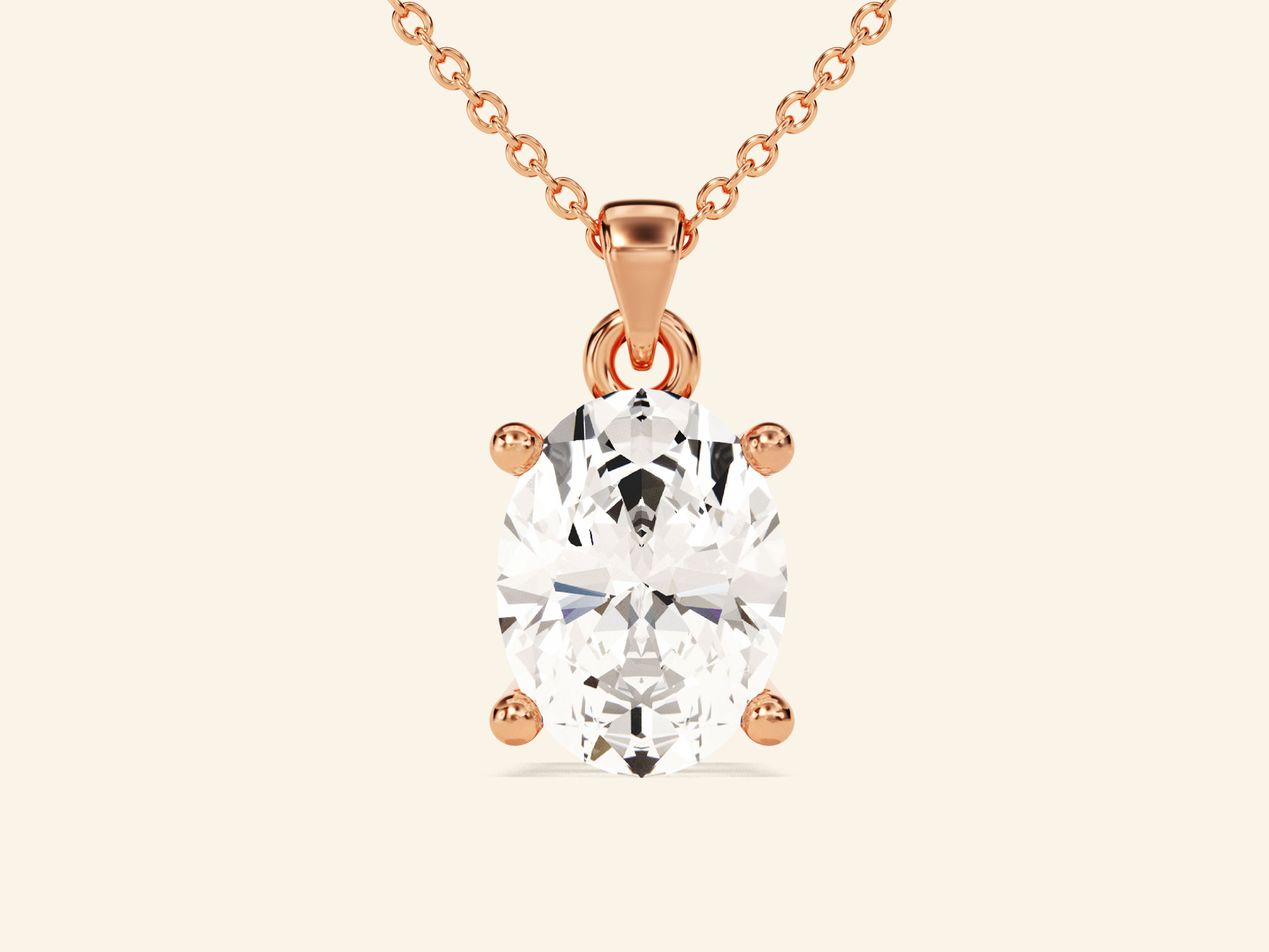 Oval Cut Necklace