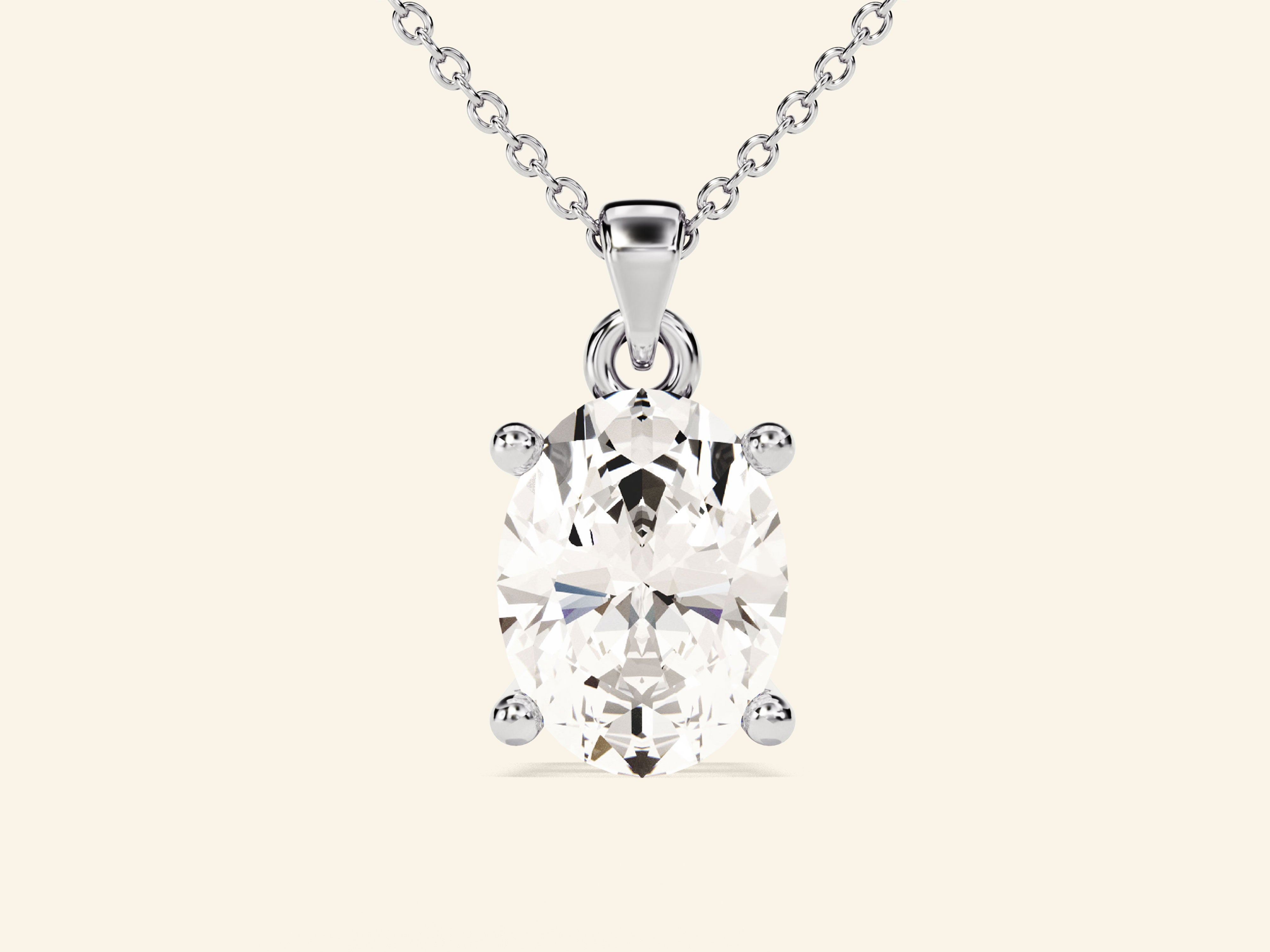 Oval Cut Necklace