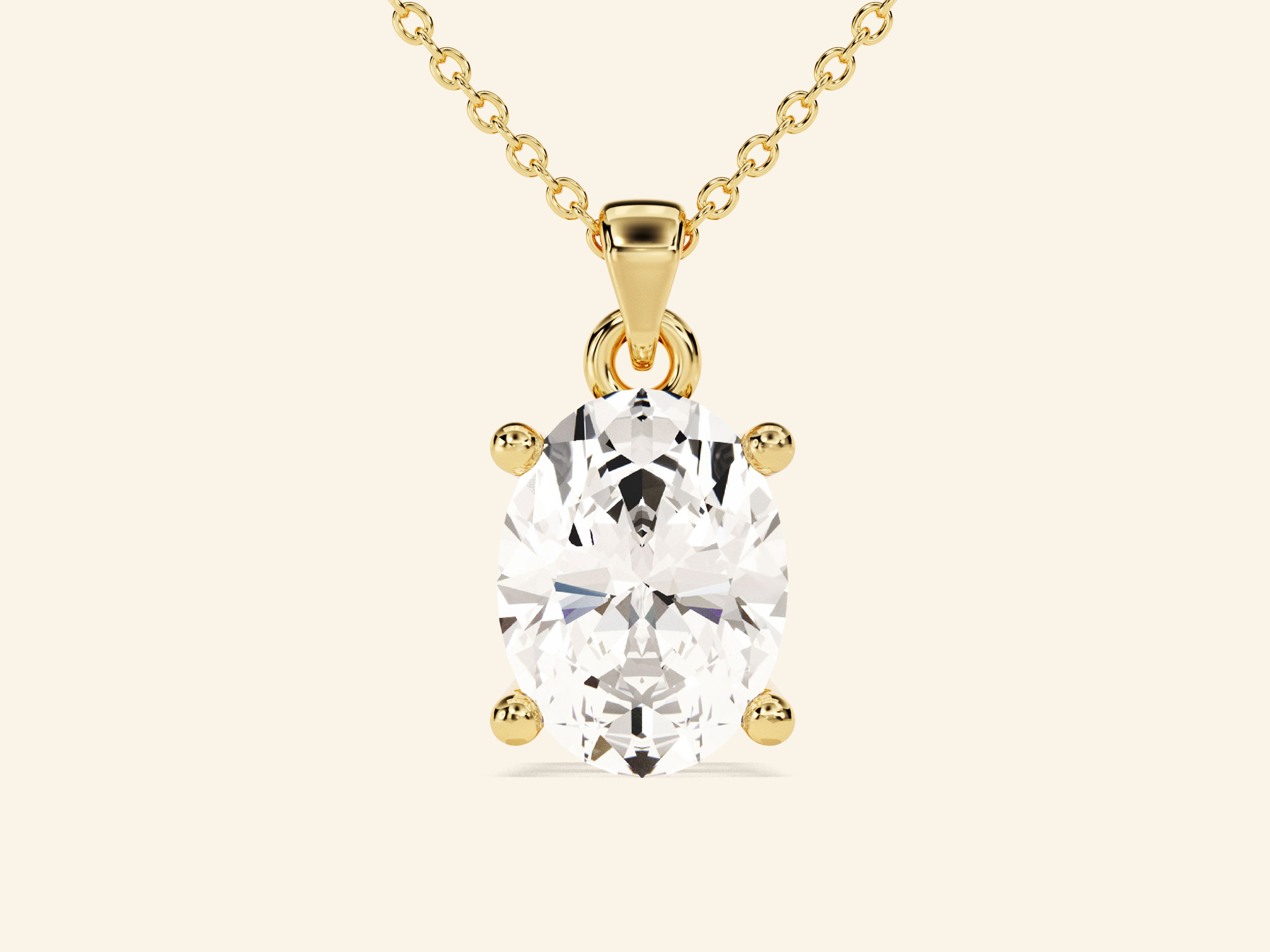 Oval Cut Necklace
