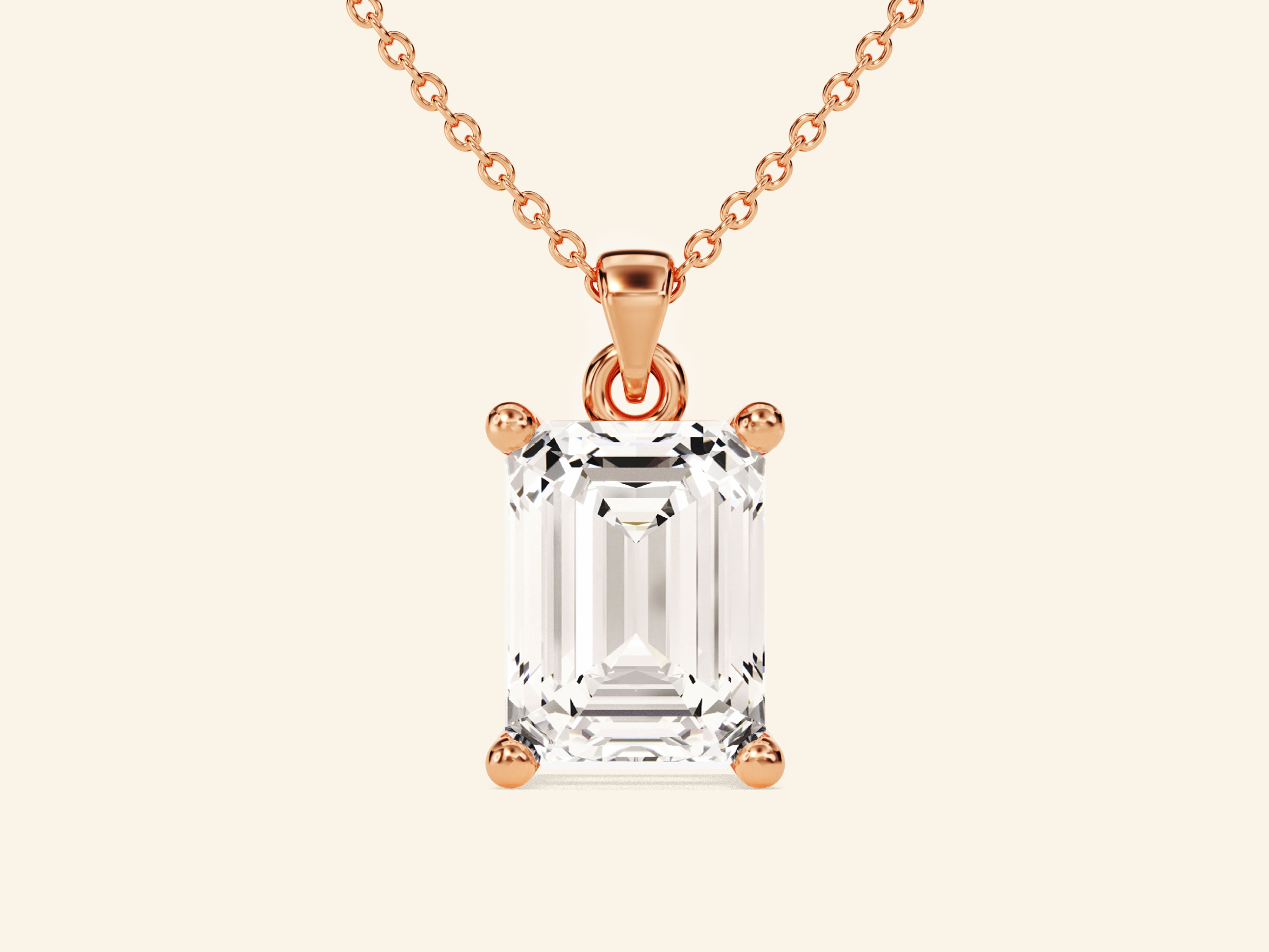 Emerald Cut Necklace