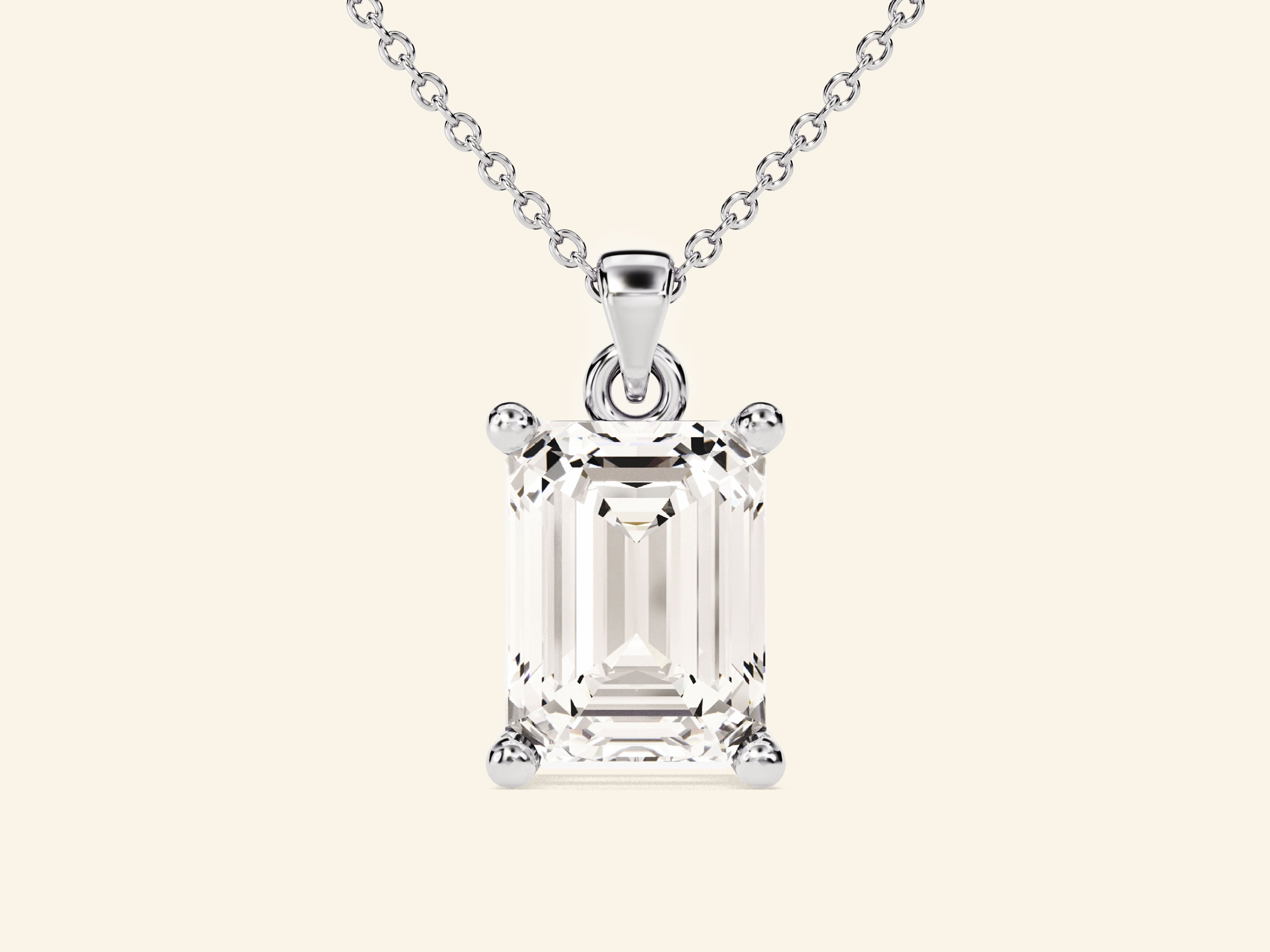 Emerald Cut Necklace