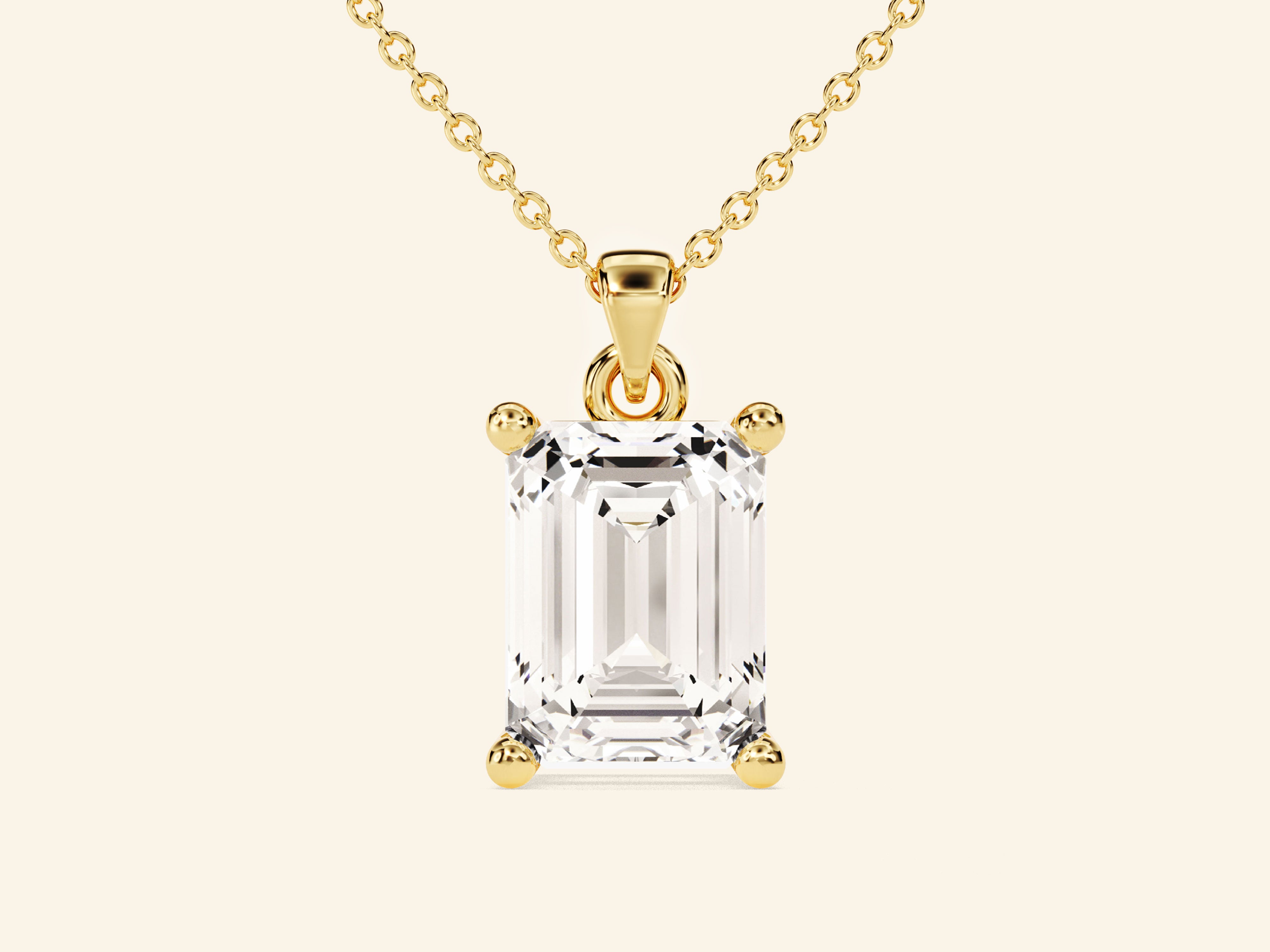 Emerald Cut Necklace