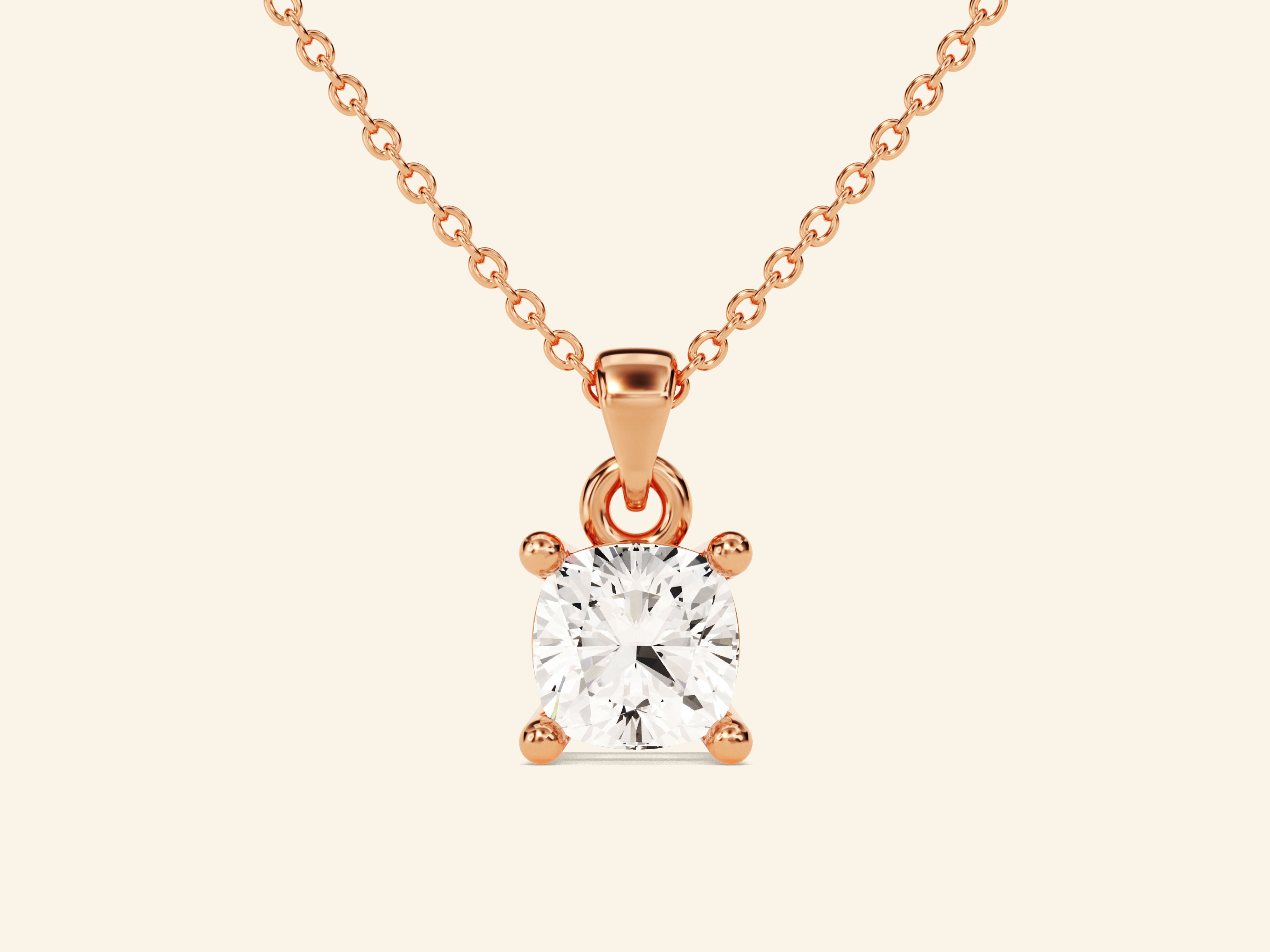 Cushion Cut Necklace