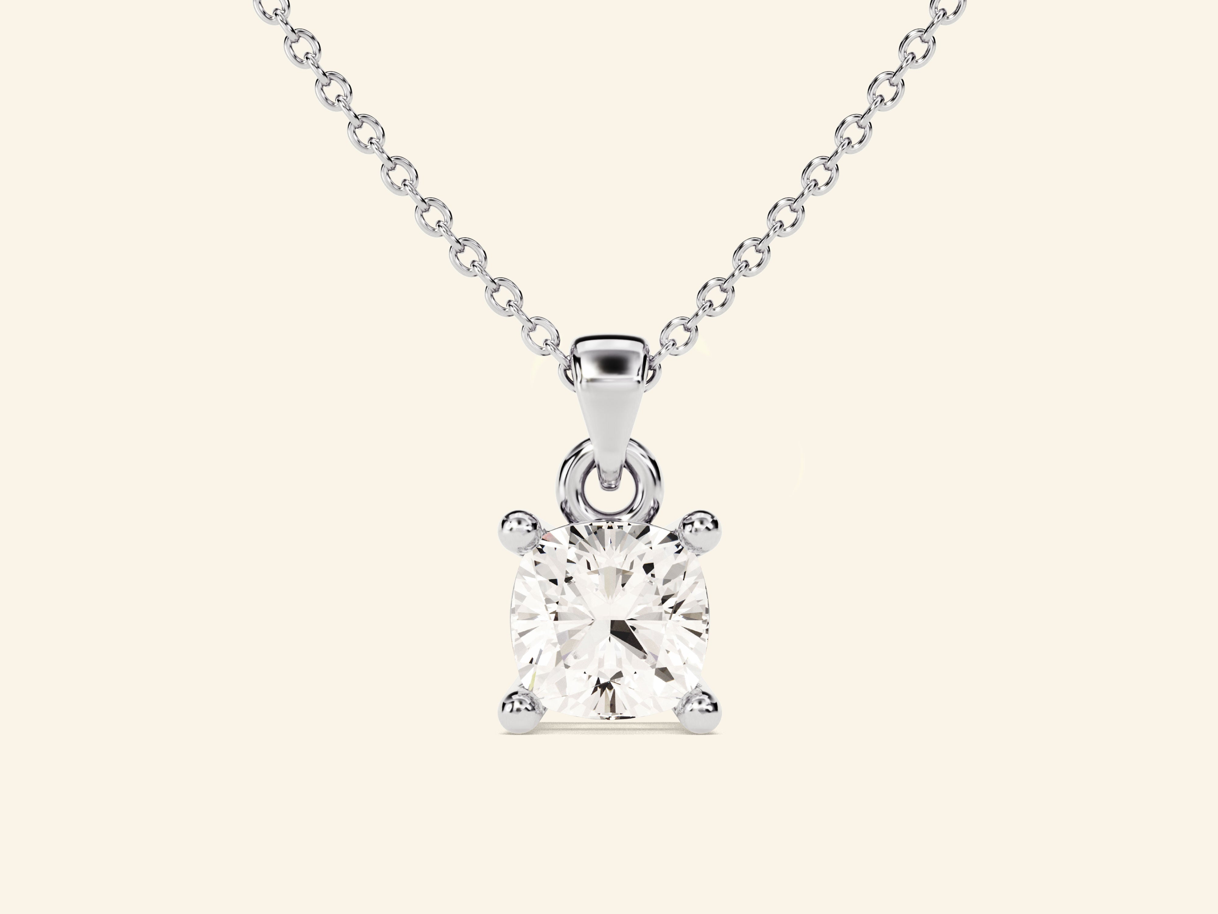Cushion Cut Necklace