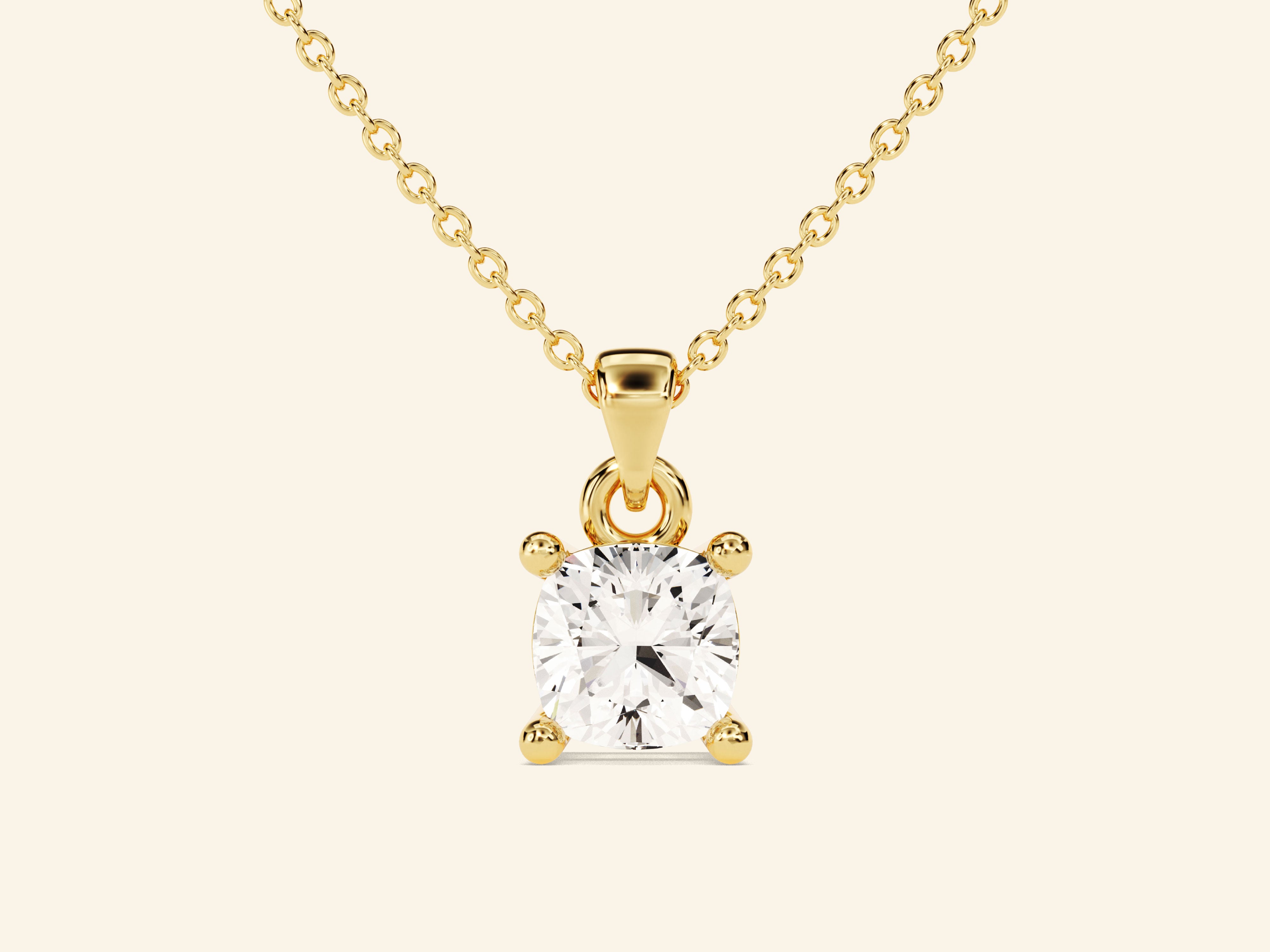 Cushion Cut Necklace