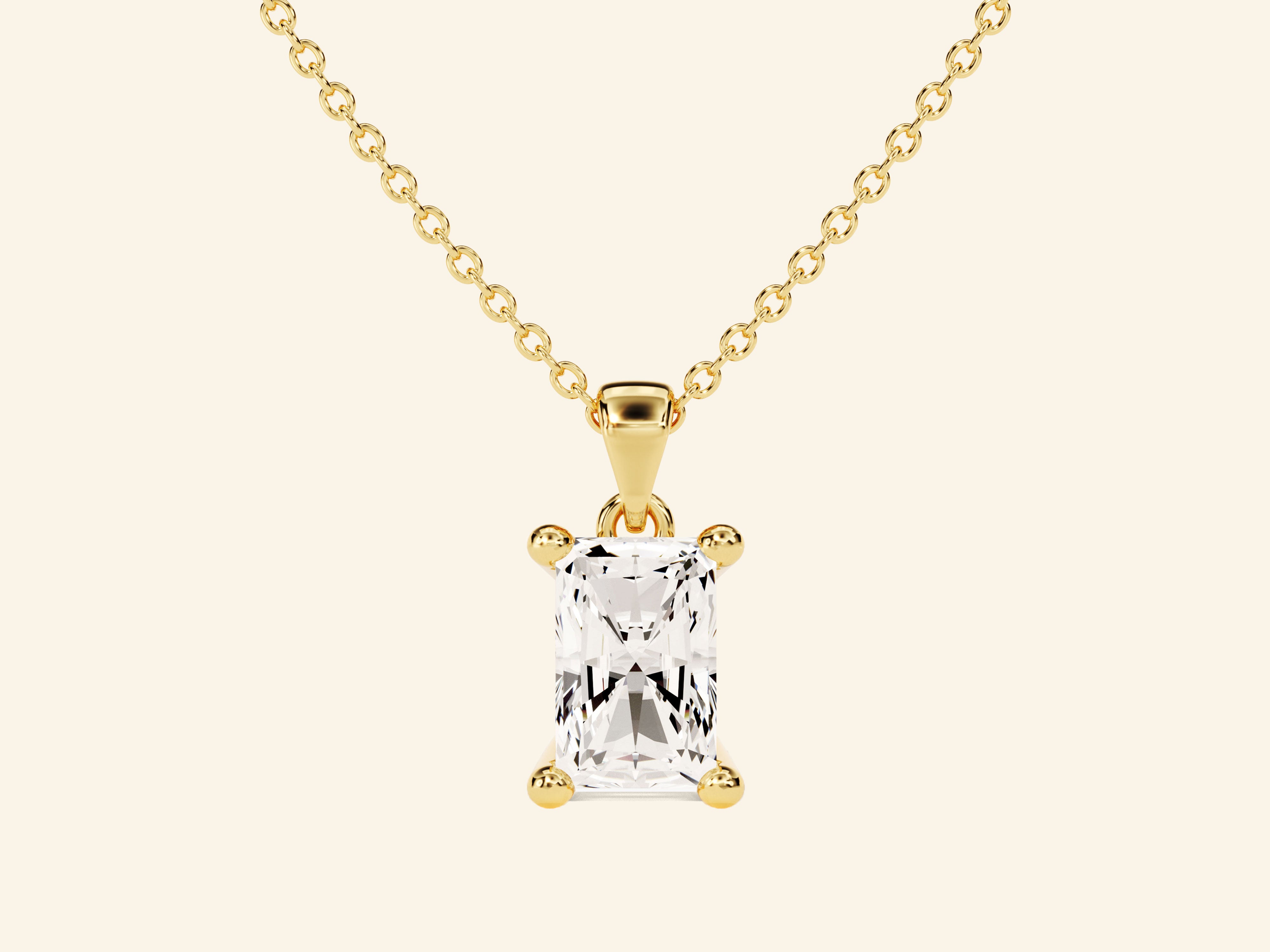 Radiant Cut Necklace