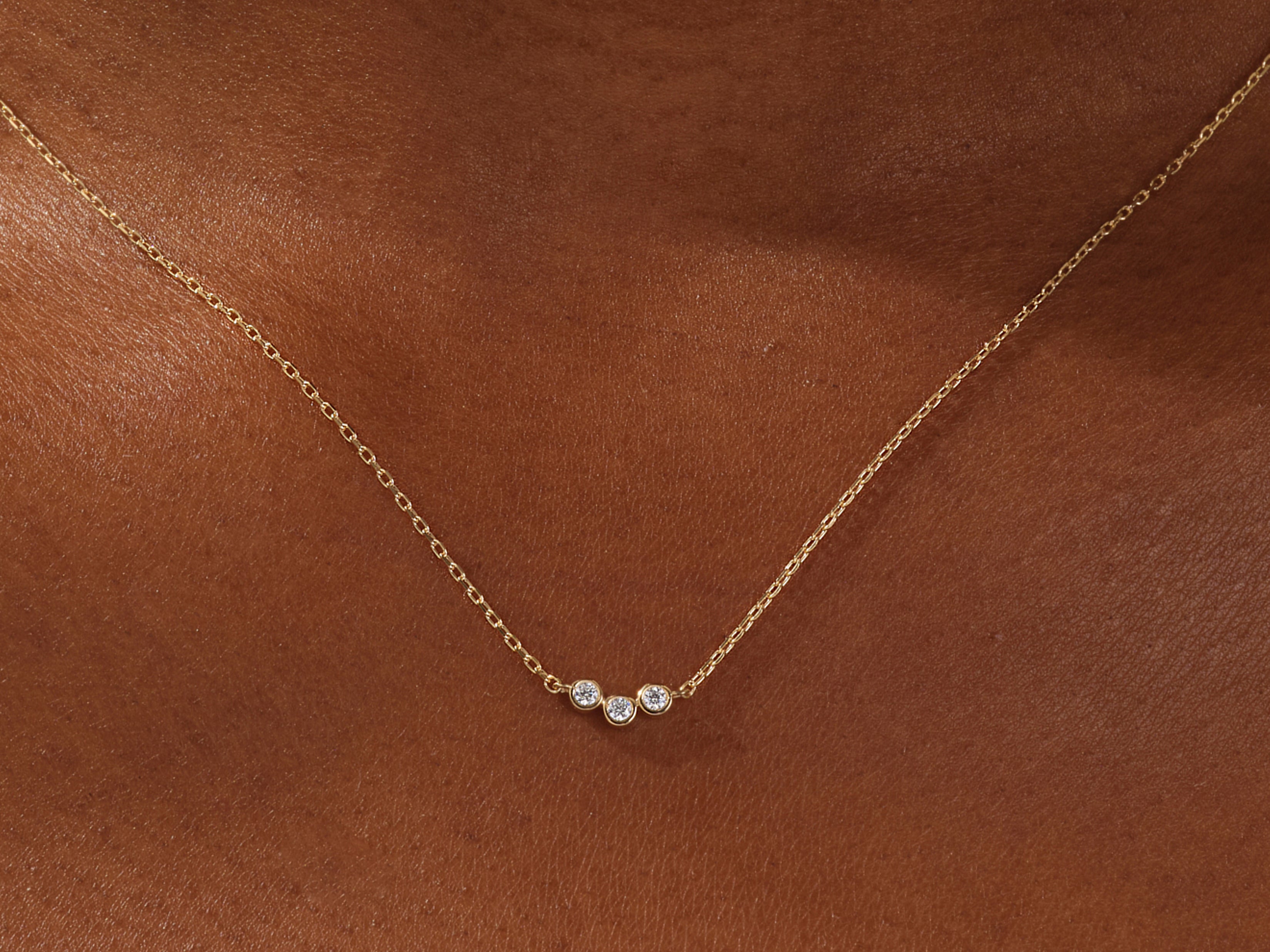 Bezel Trio Necklace