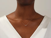 Curved Cluster Necklace