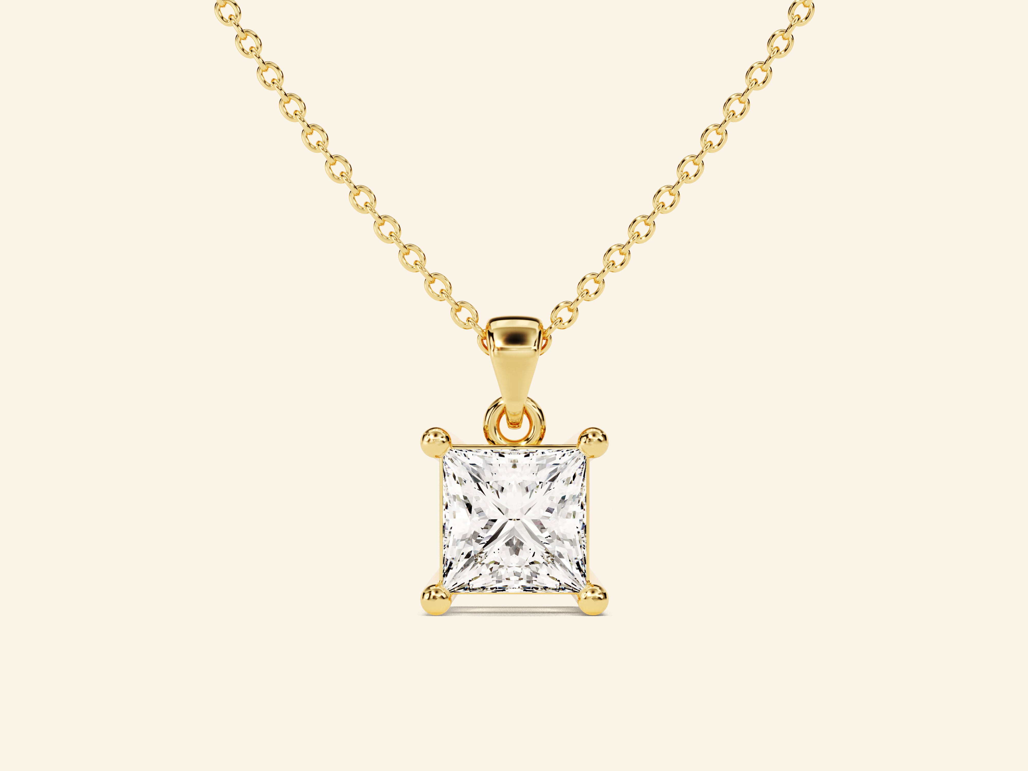 Princess Cut Necklace (0.5 CT)