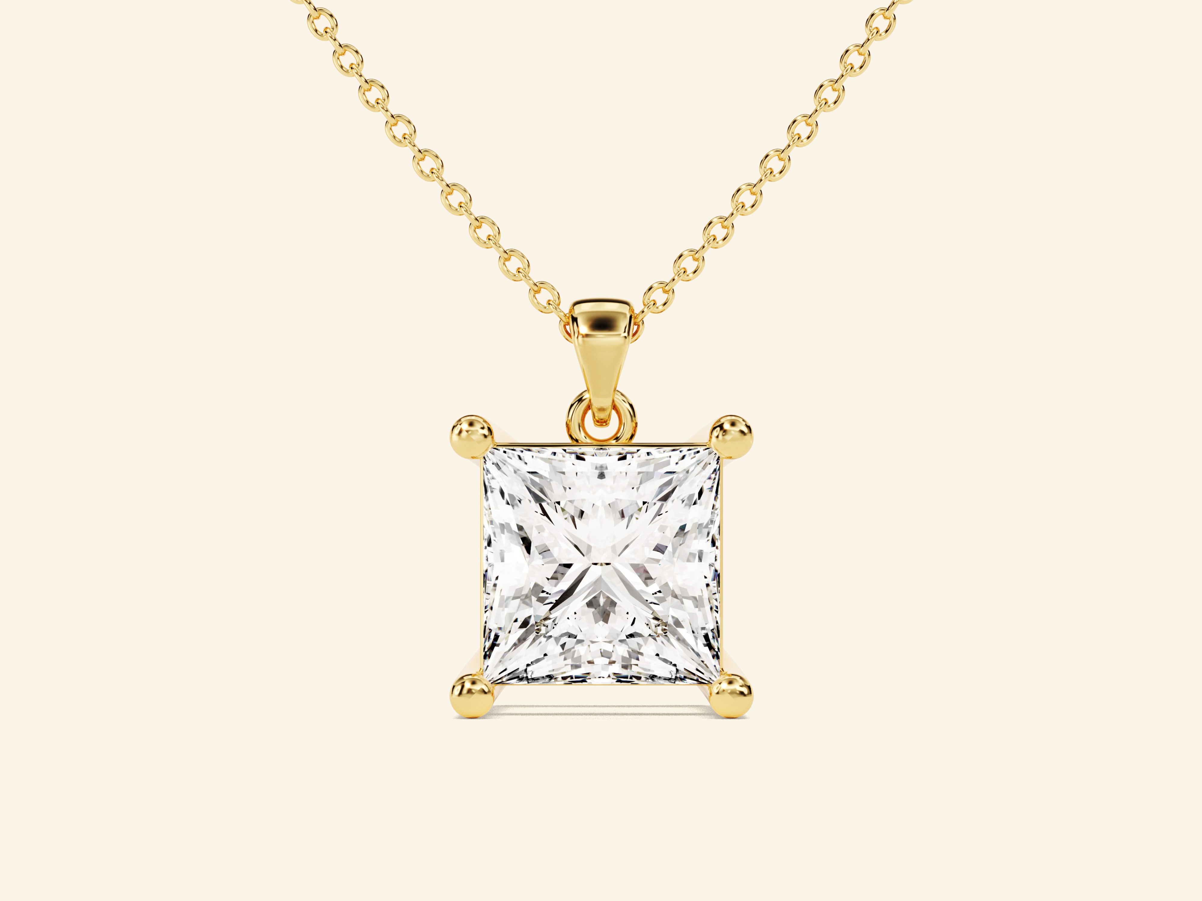 Princess Cut Necklace (1.5 CT)