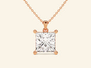 Princess Cut Necklace (2 CT)