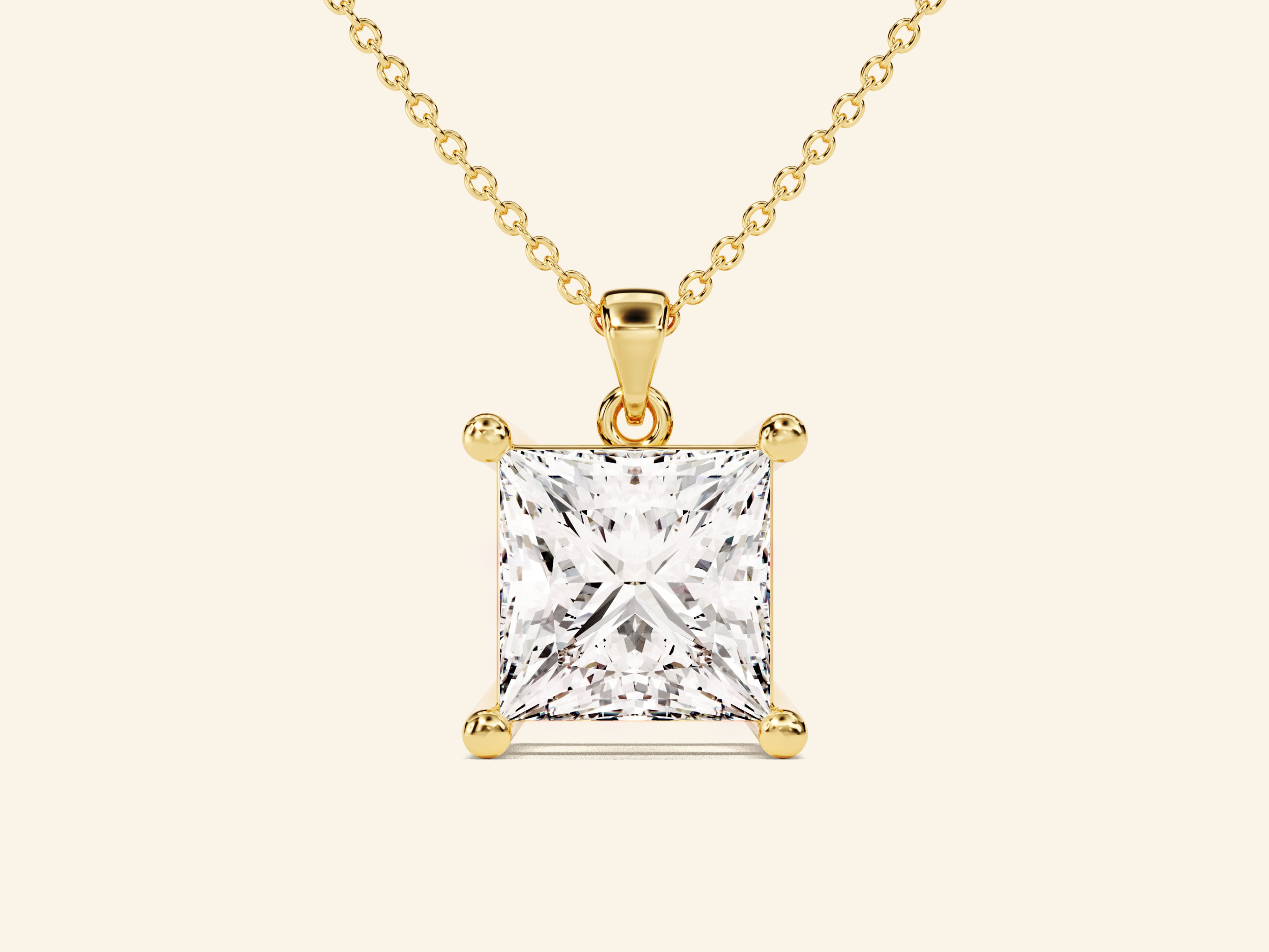 Princess Cut Necklace (2 CT)
