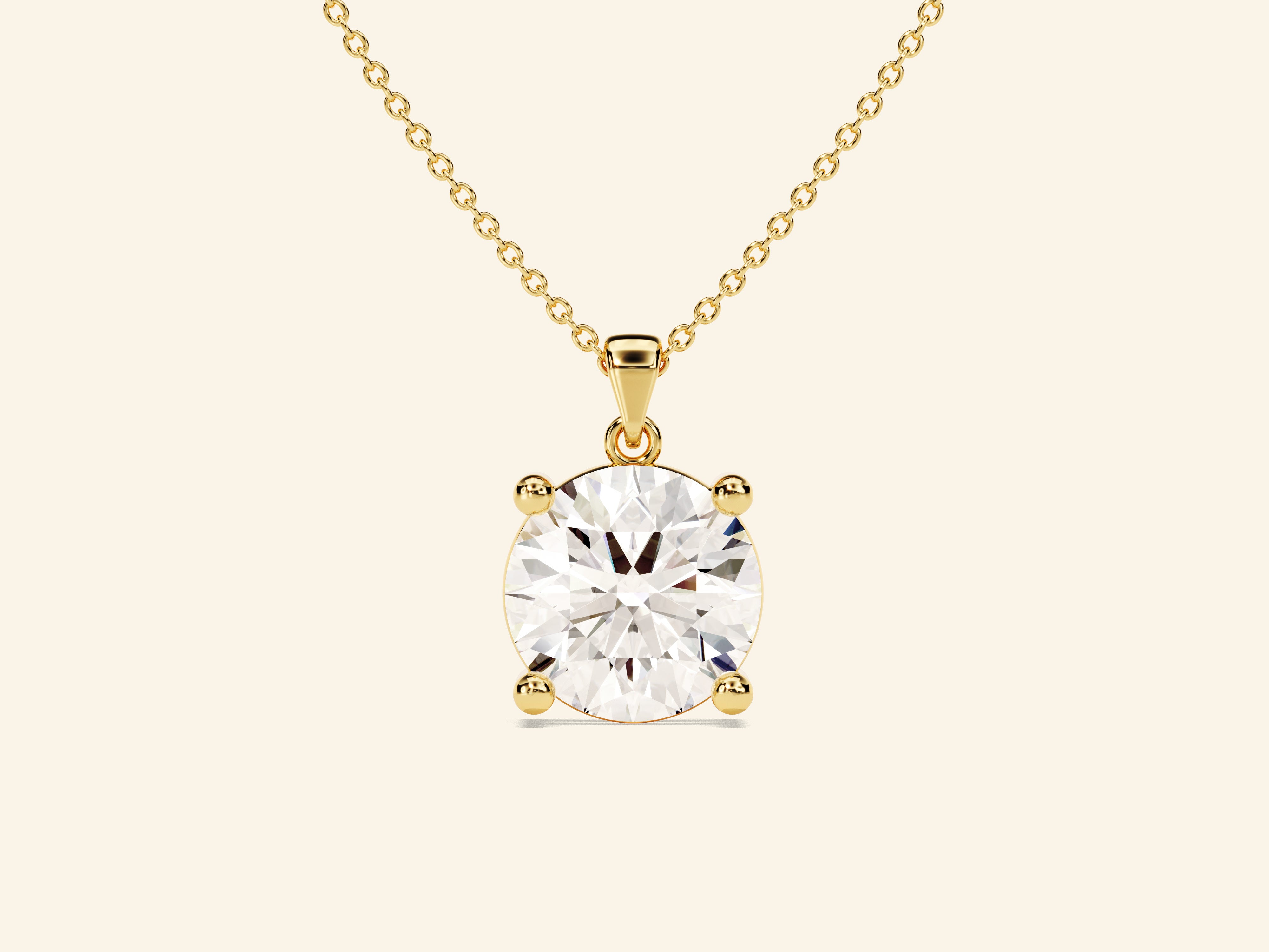 Round Cut Necklace (2 CT)