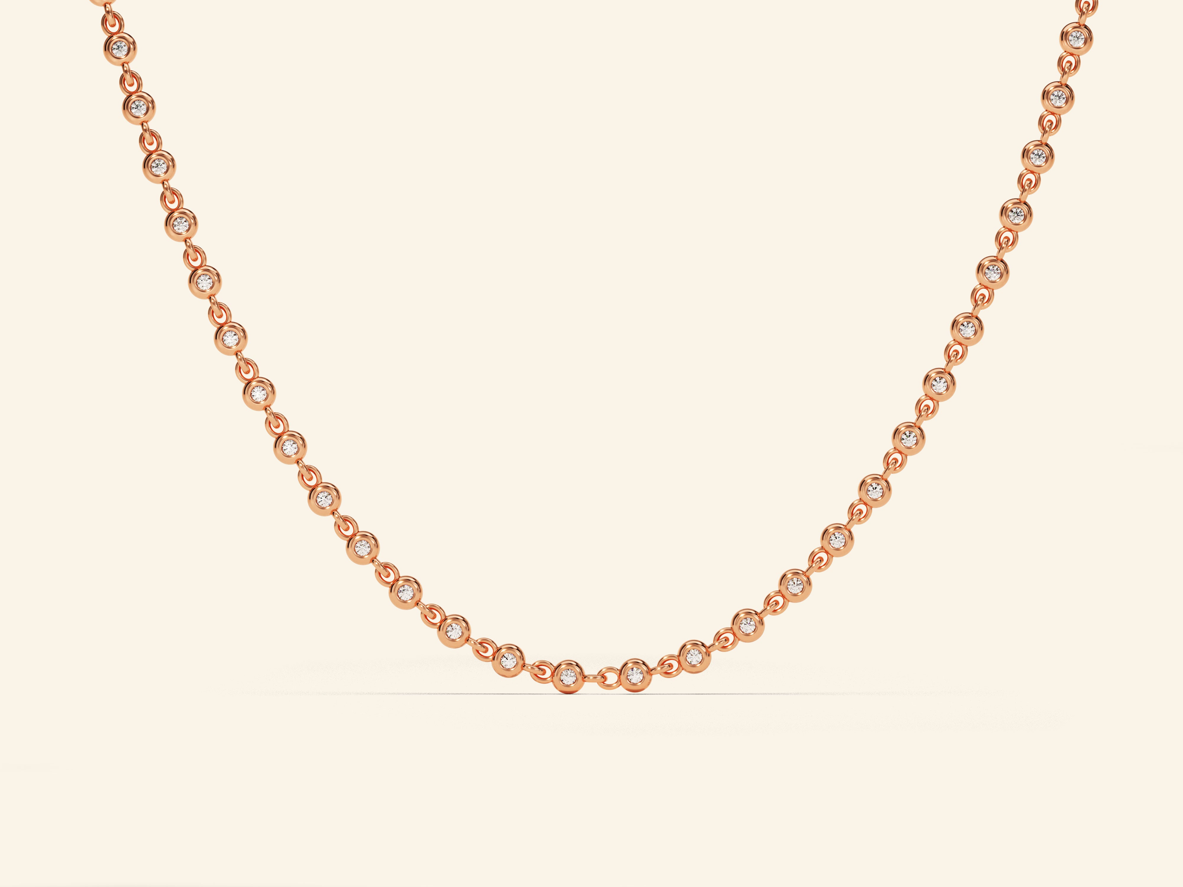 Bezel Tennis Necklace