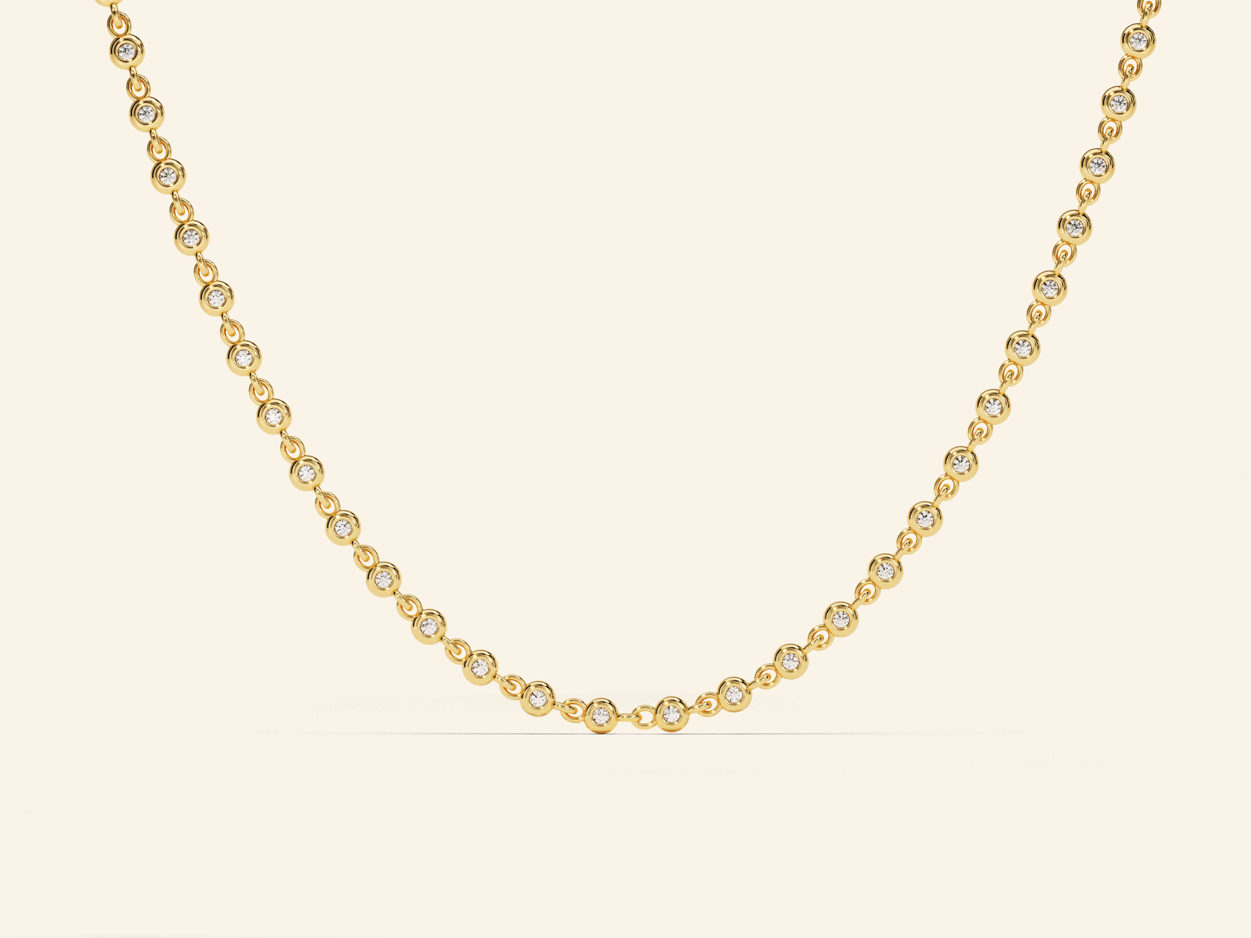 Bezel Tennis Necklace