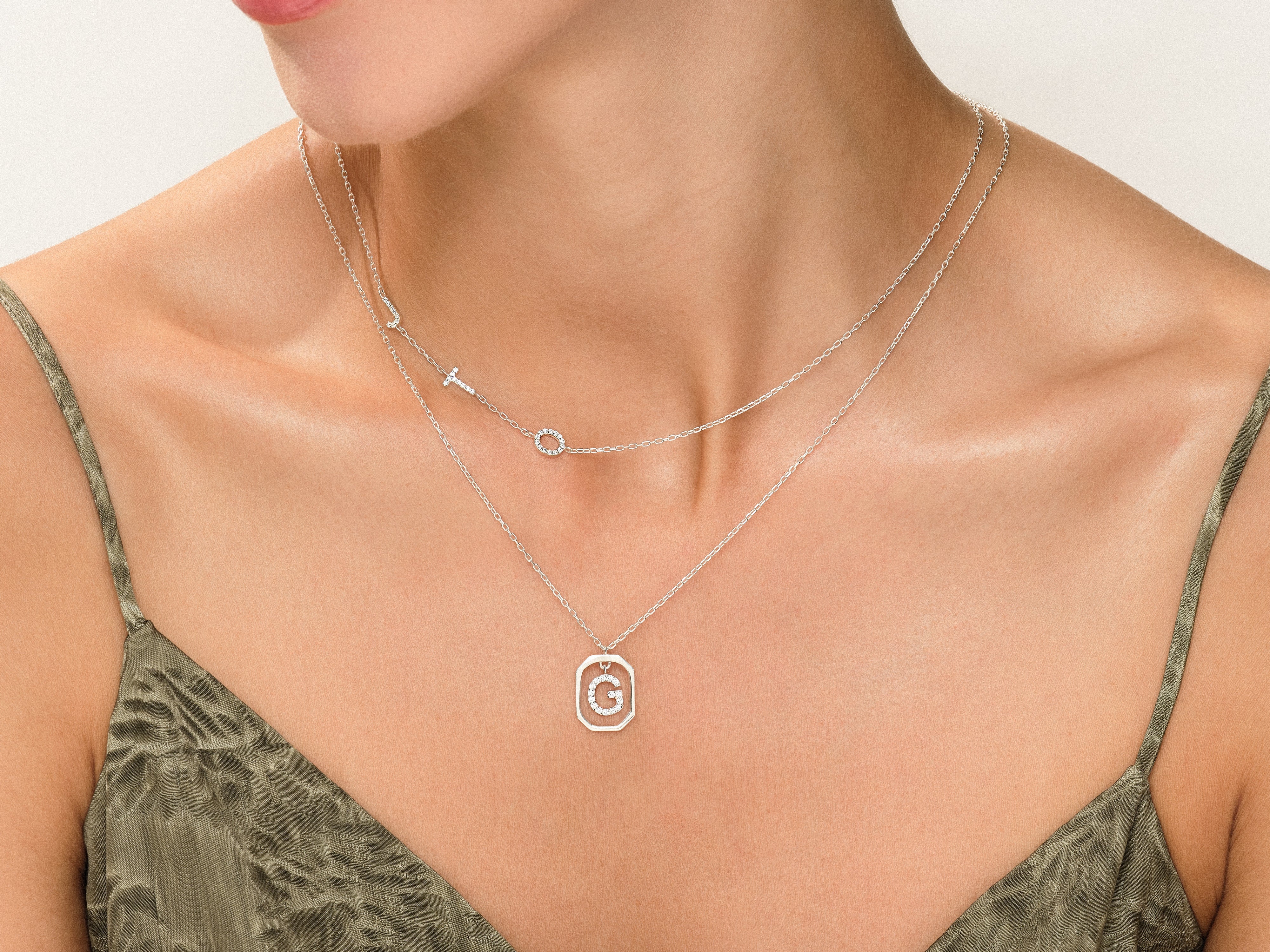 Letter Frame Necklace