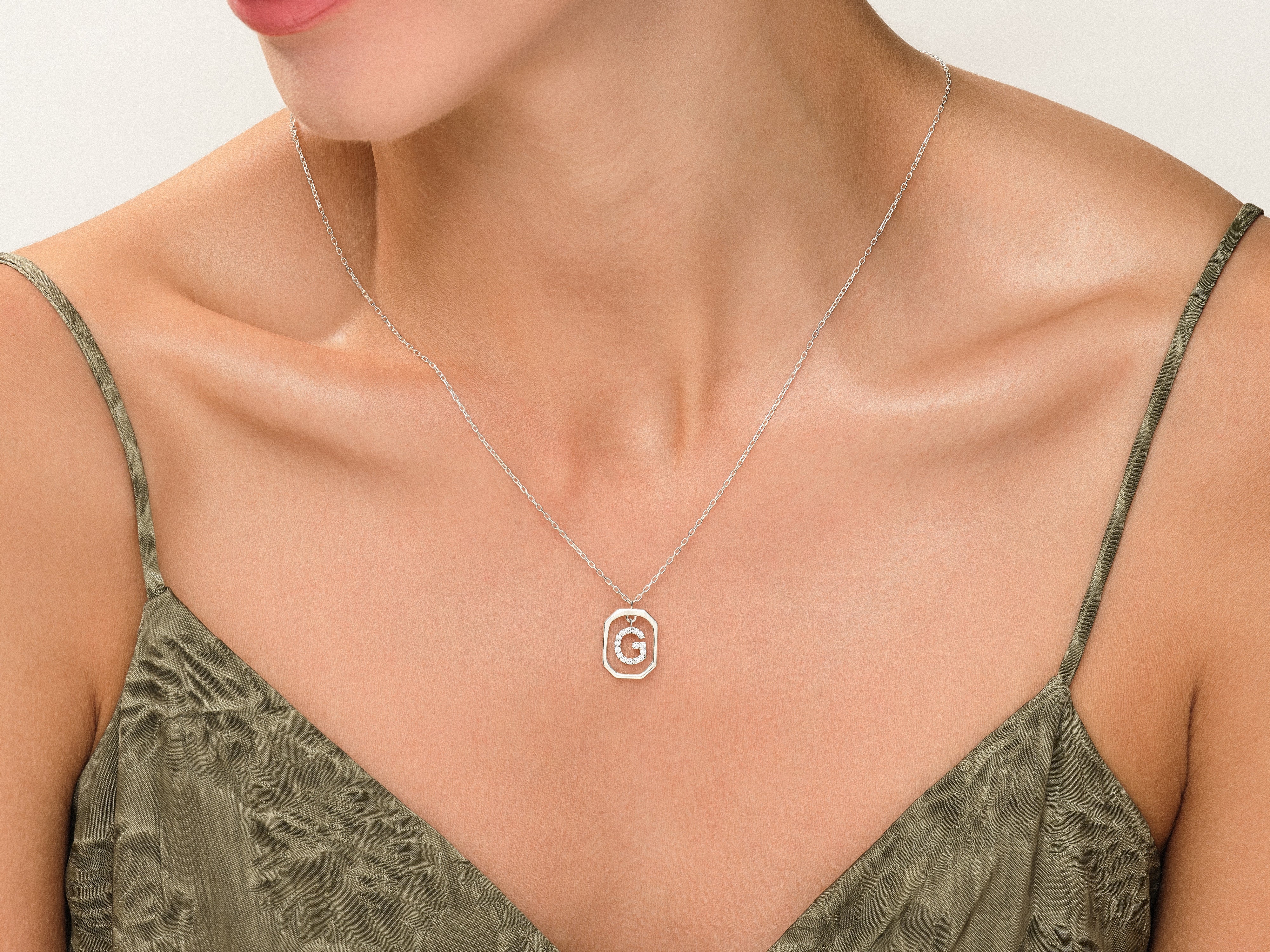 Letter Frame Necklace