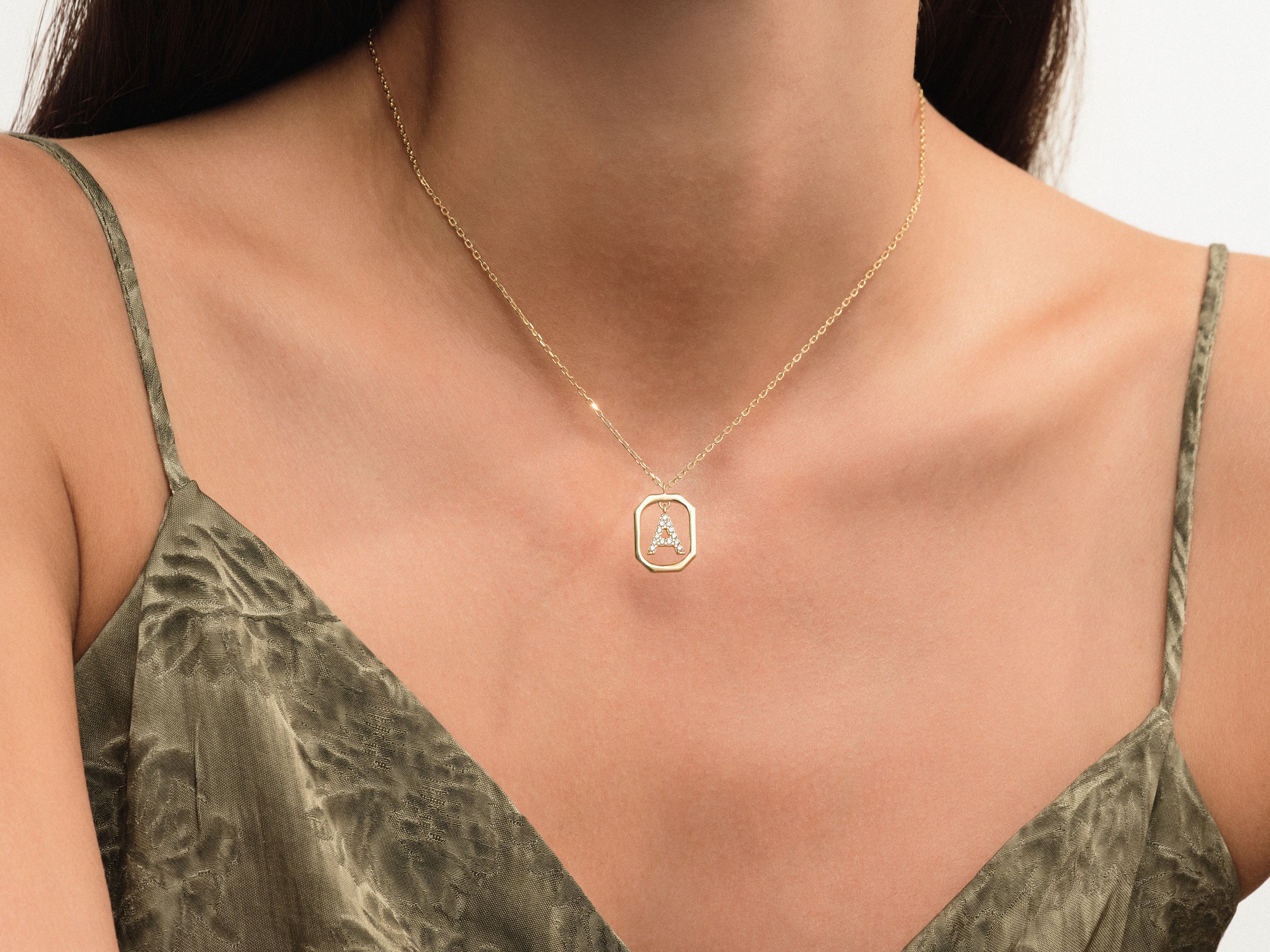 Letter Frame Necklace