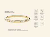 Scattered Stone Wedding Band