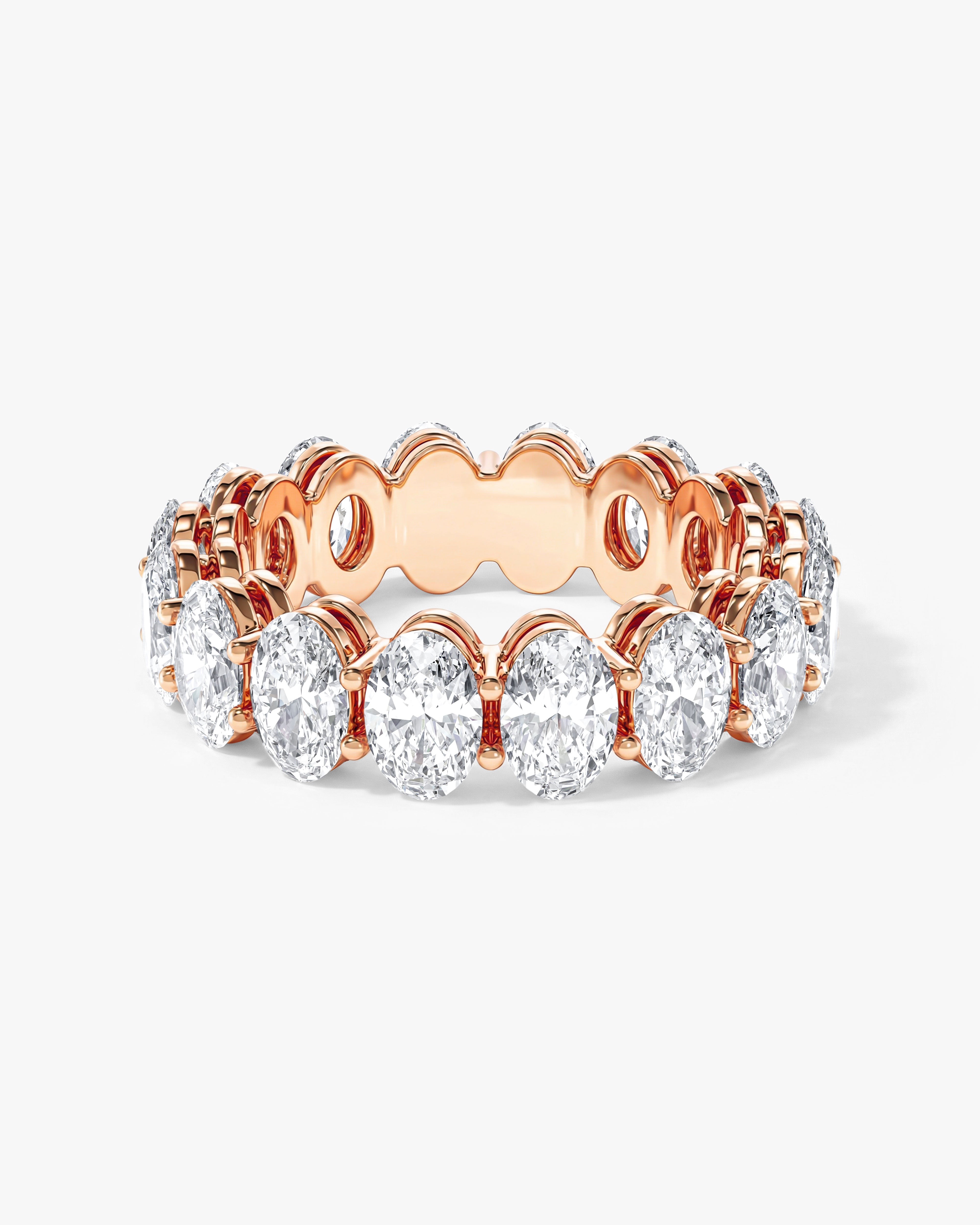 Shared Prong Oval Eternity Band (8.00 CT TW)