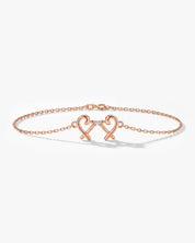 Twin Hearts Bracelet