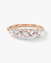Vintage Bold Cluster Wedding Band