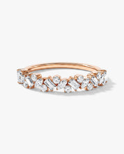 Multi-Cut Cluster Wedding Band