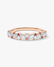 Marquise Bloom Wedding Band (0.80 CT TW)