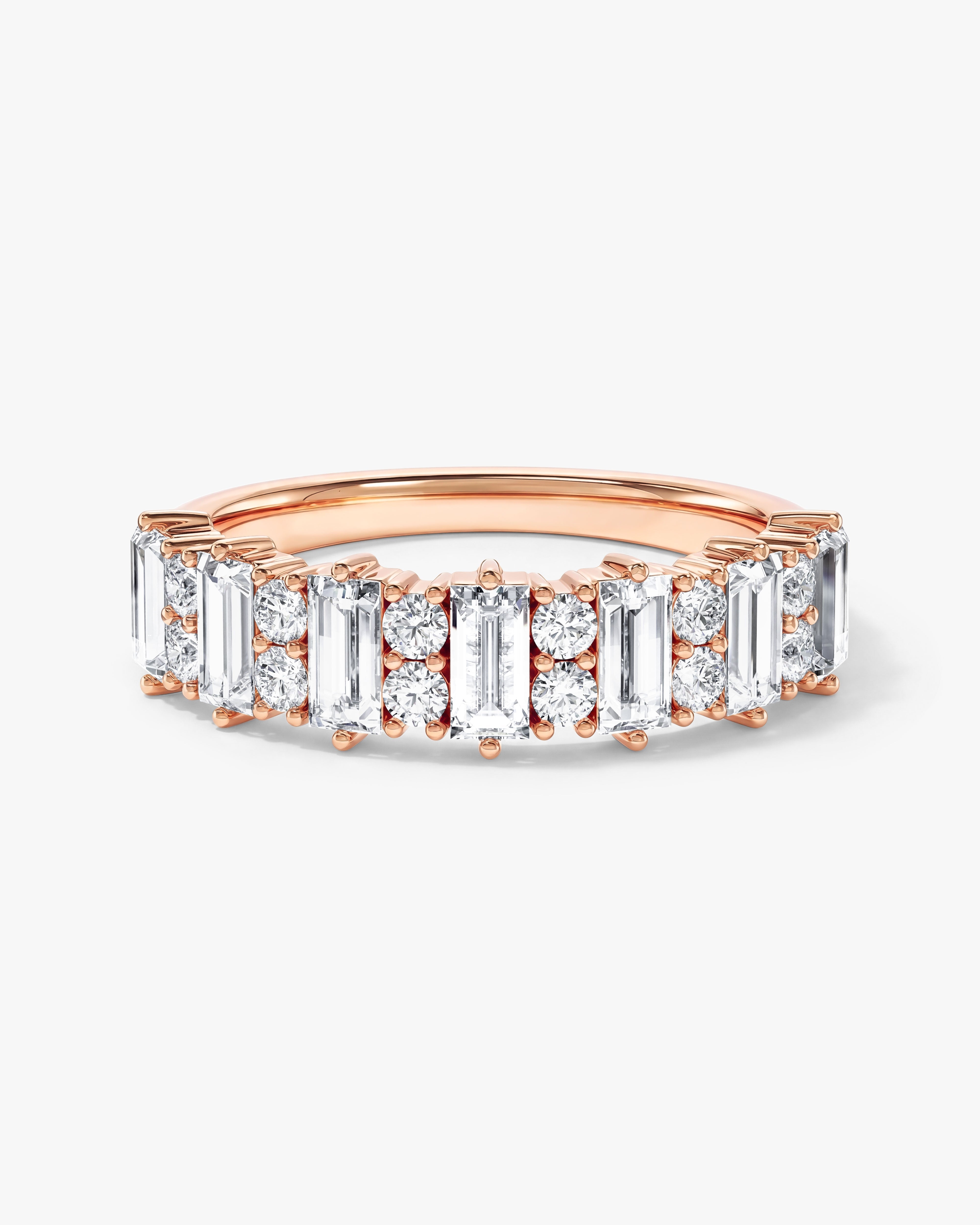 Pillar Baguette Wedding Band (1.20 CT TW)