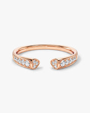 Milgrain Open Wedding Band (0.20 CT TW)