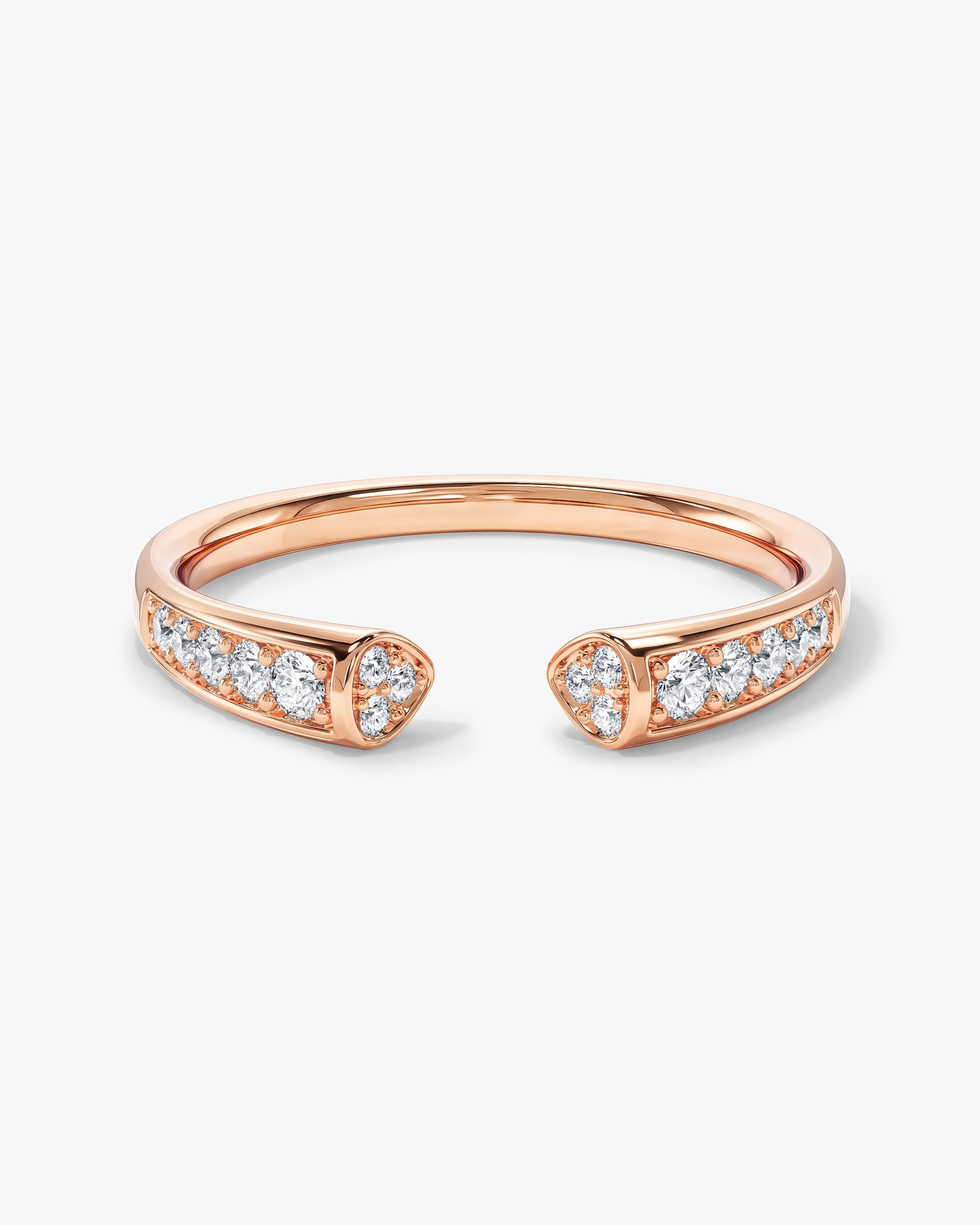 Milgrain Open Wedding Band (0.20 CT TW)