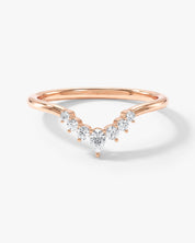 Crown Nesting Wedding Band (0.20 CT TW)