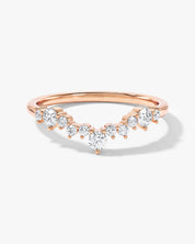Chevron Nesting Wedding Band (0.30 CT TW)