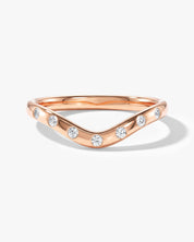 Flush Curved Wedding Band (0.10 CT TW)
