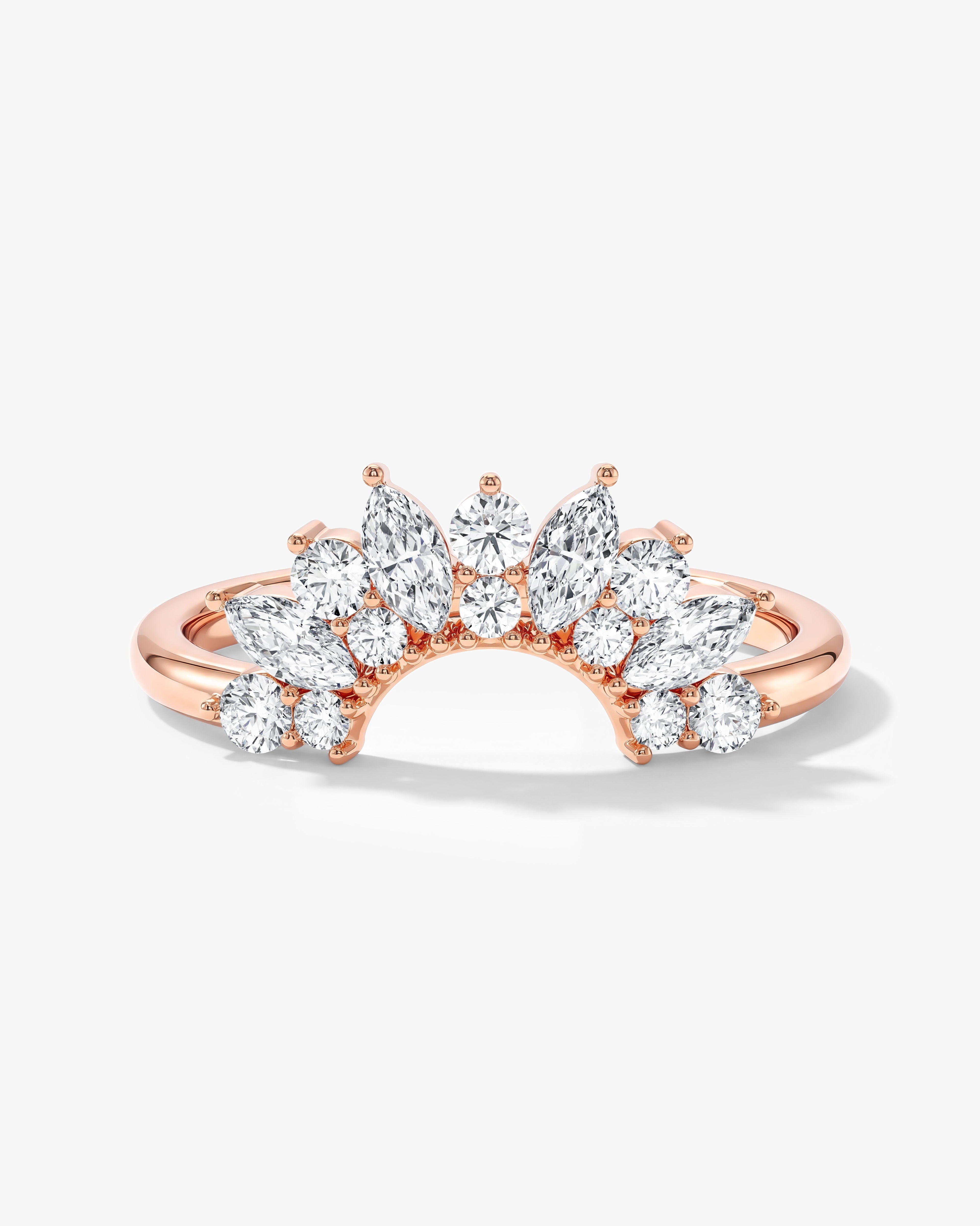 Arched Marquise Wedding Band (0.60 CT TW)