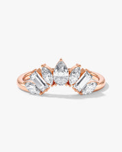 Arched Pear Wedding Band (1.00 CT TW)