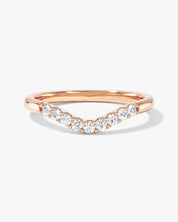 U-Curved Wedding Band