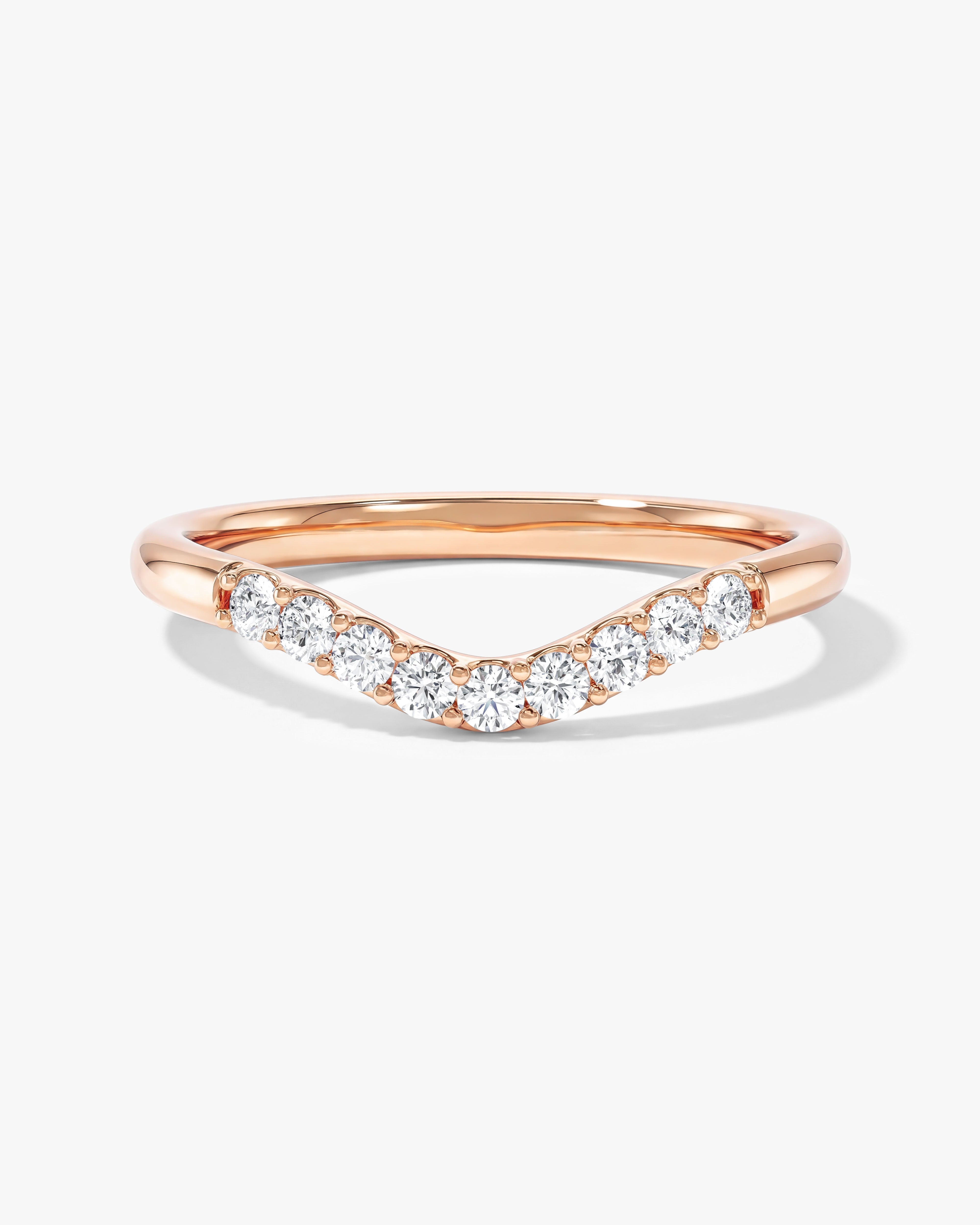 U-Curved Wedding Band
