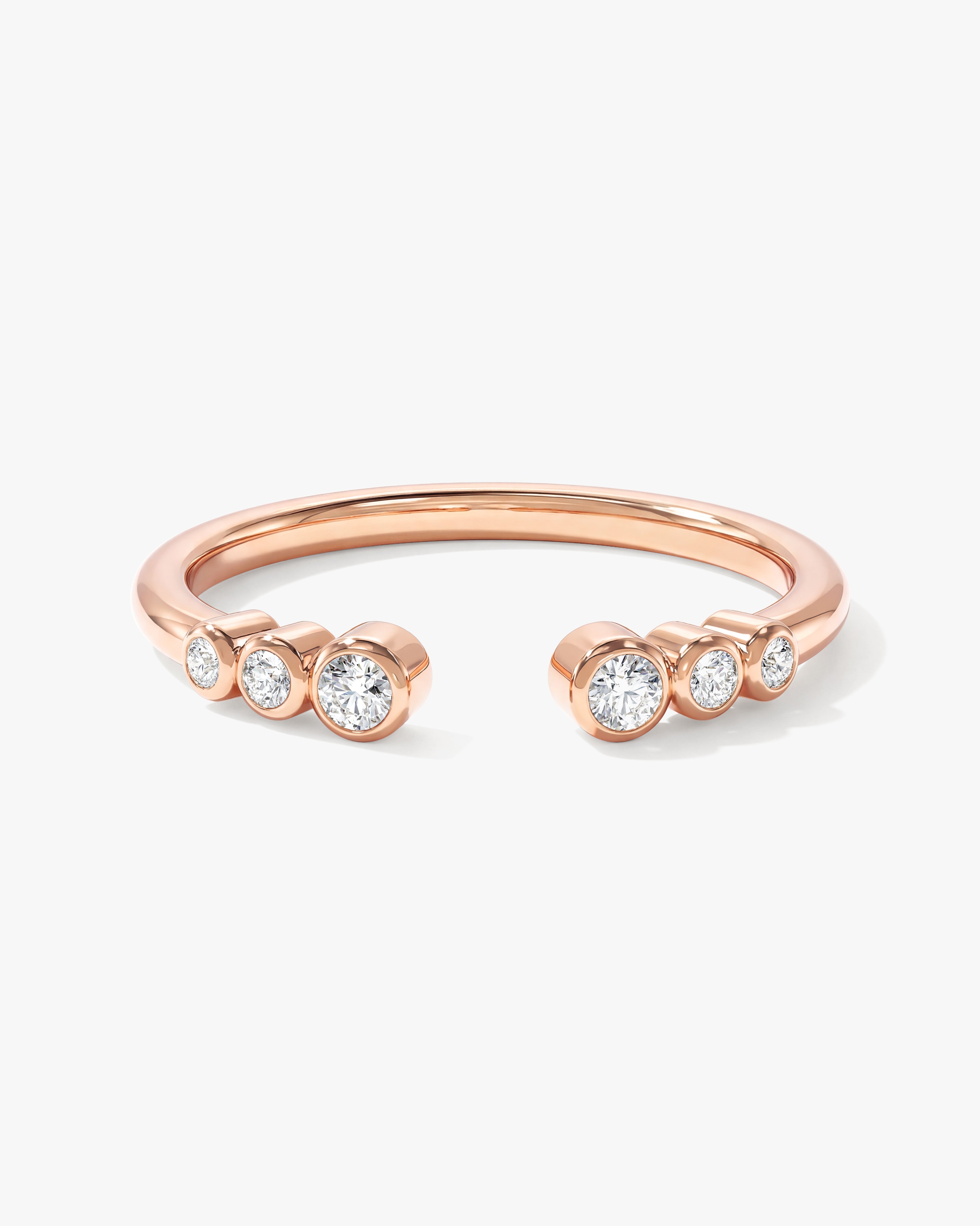 Bezel Cuff Wedding Band (0.10 CT TW)